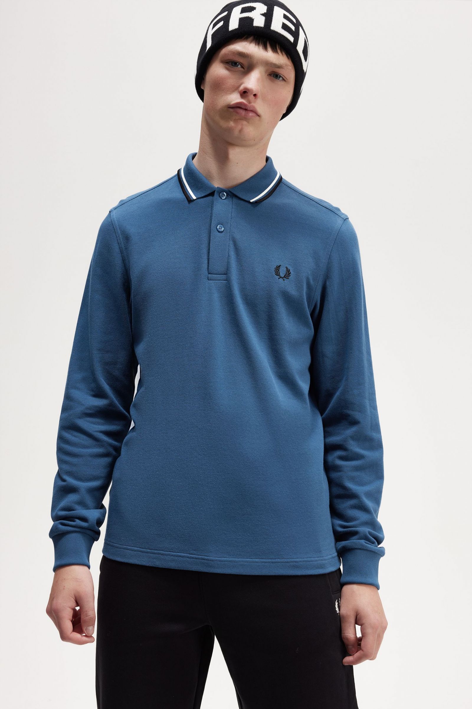 The Fred Perry ShirtM3636 Midnight Blue / Snow White / Black 7038592
