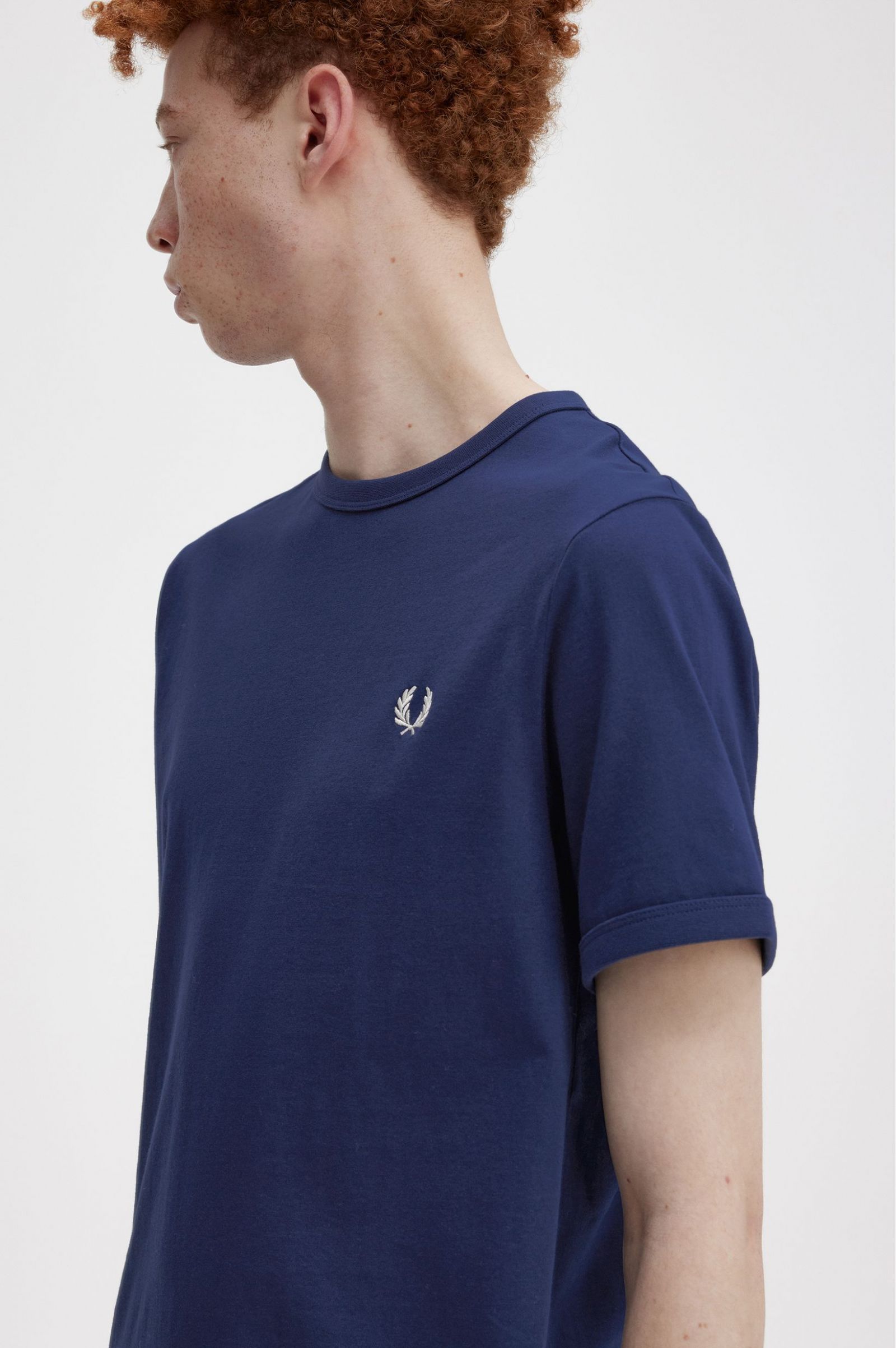 Ringer T-Shirt French Navy / Snow White 7038917