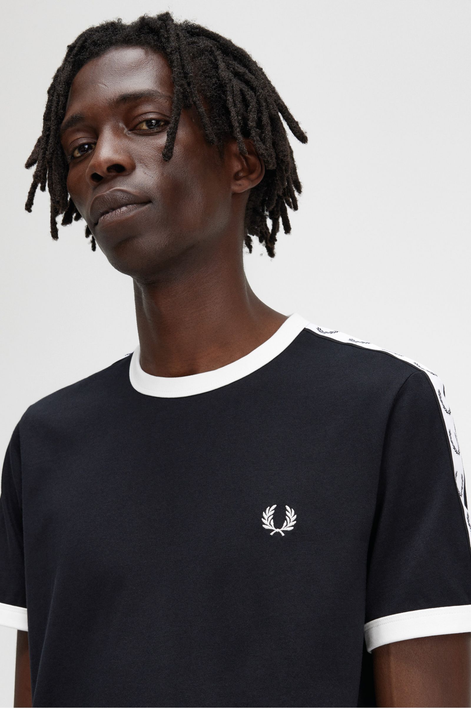 Taped Ringer T-Shirt Black 7038910
