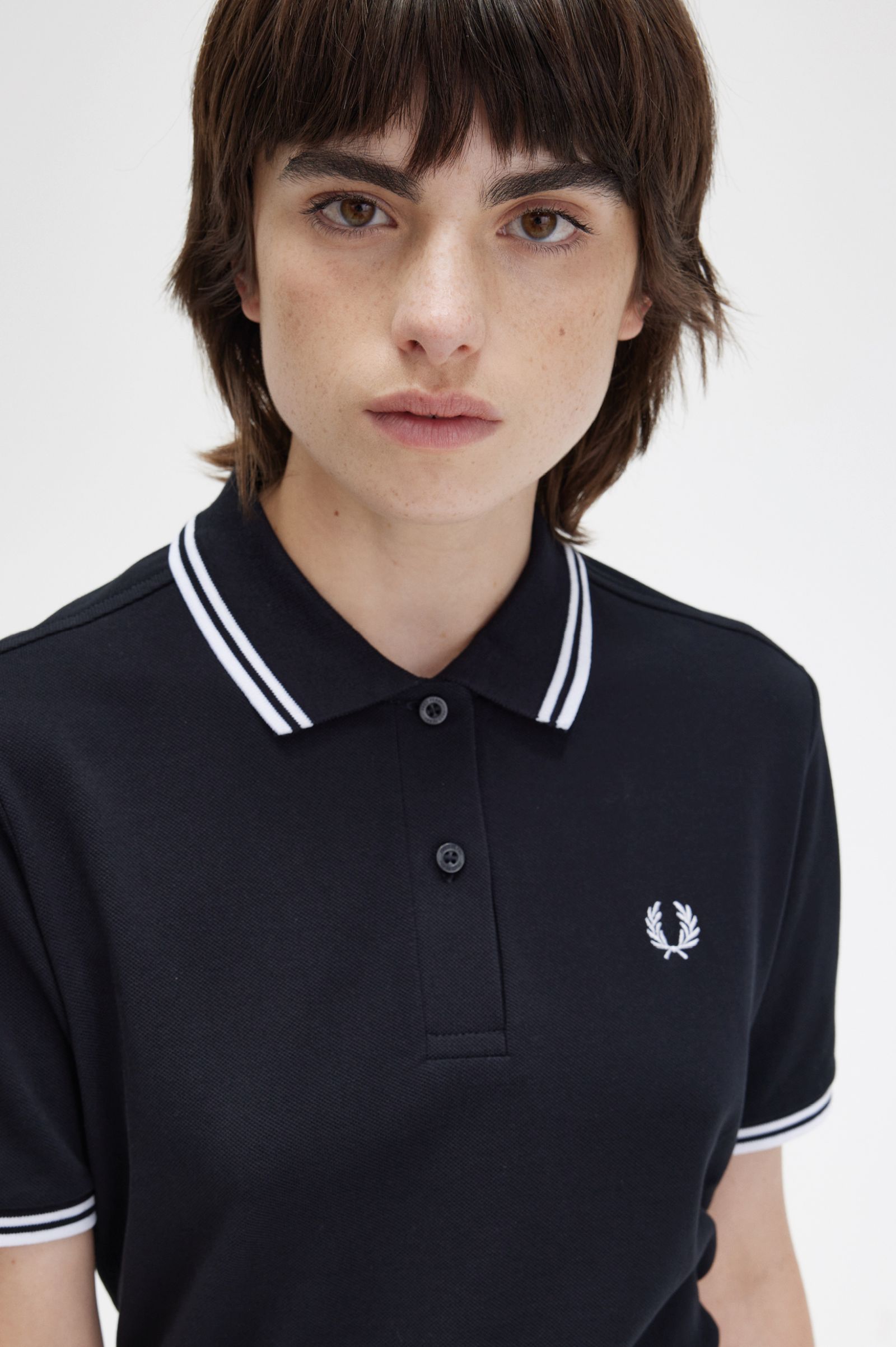The Fred Perry ShirtG3600 Black / White / White 7039462