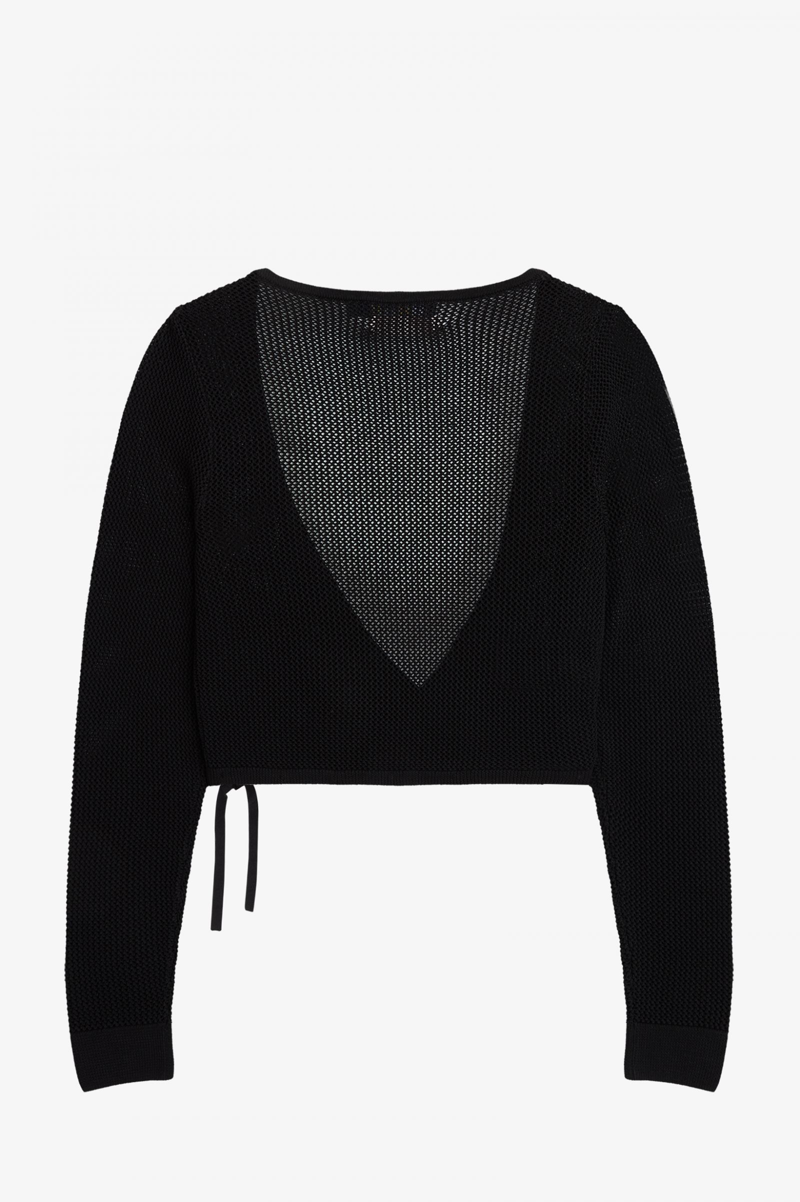 Amy Winehouse FoundationOpen-Knit Wrap Cardigan Black 7037965