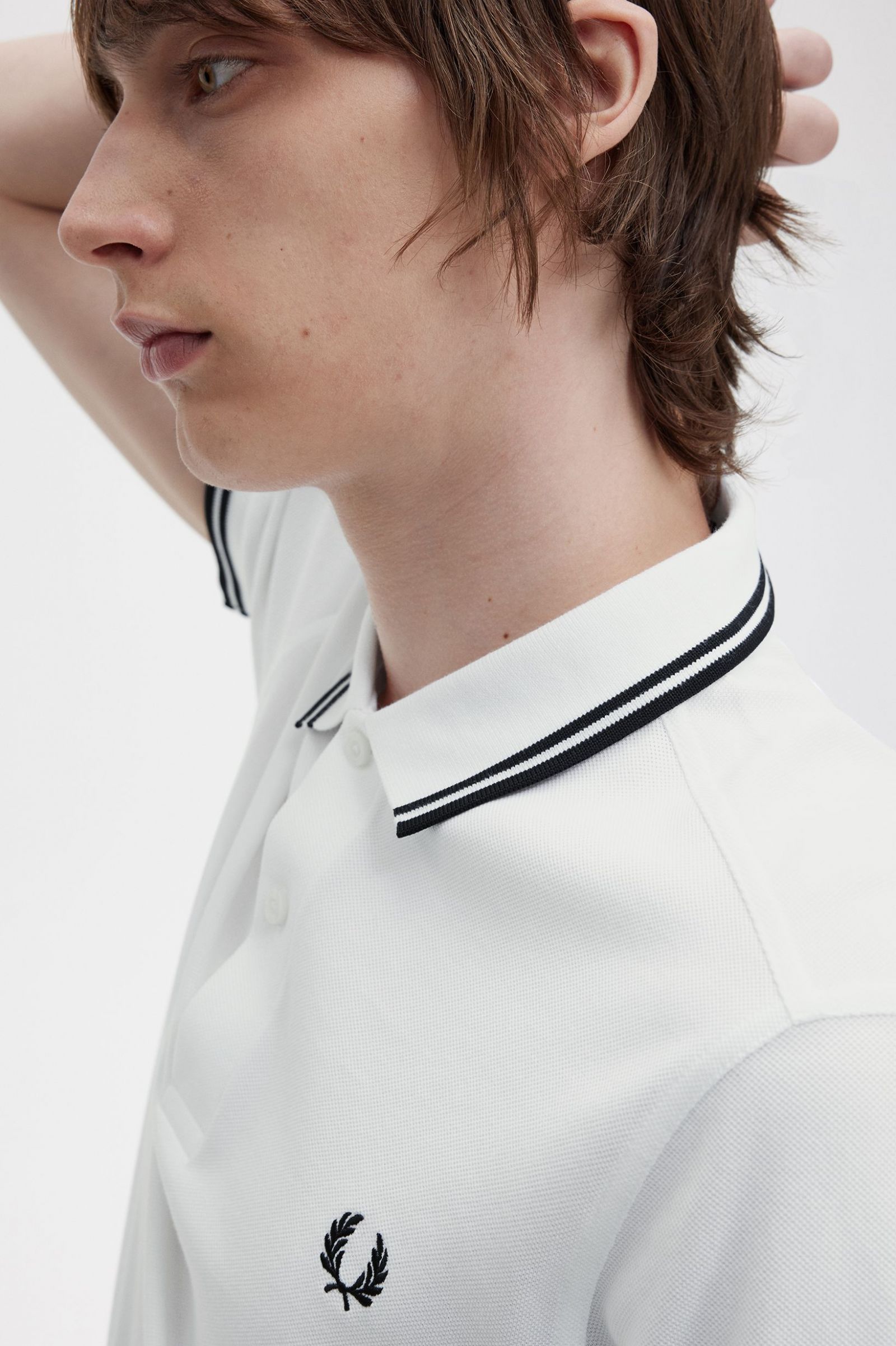 The Fred Perry ShirtM3600 White / Black / Black 7039019