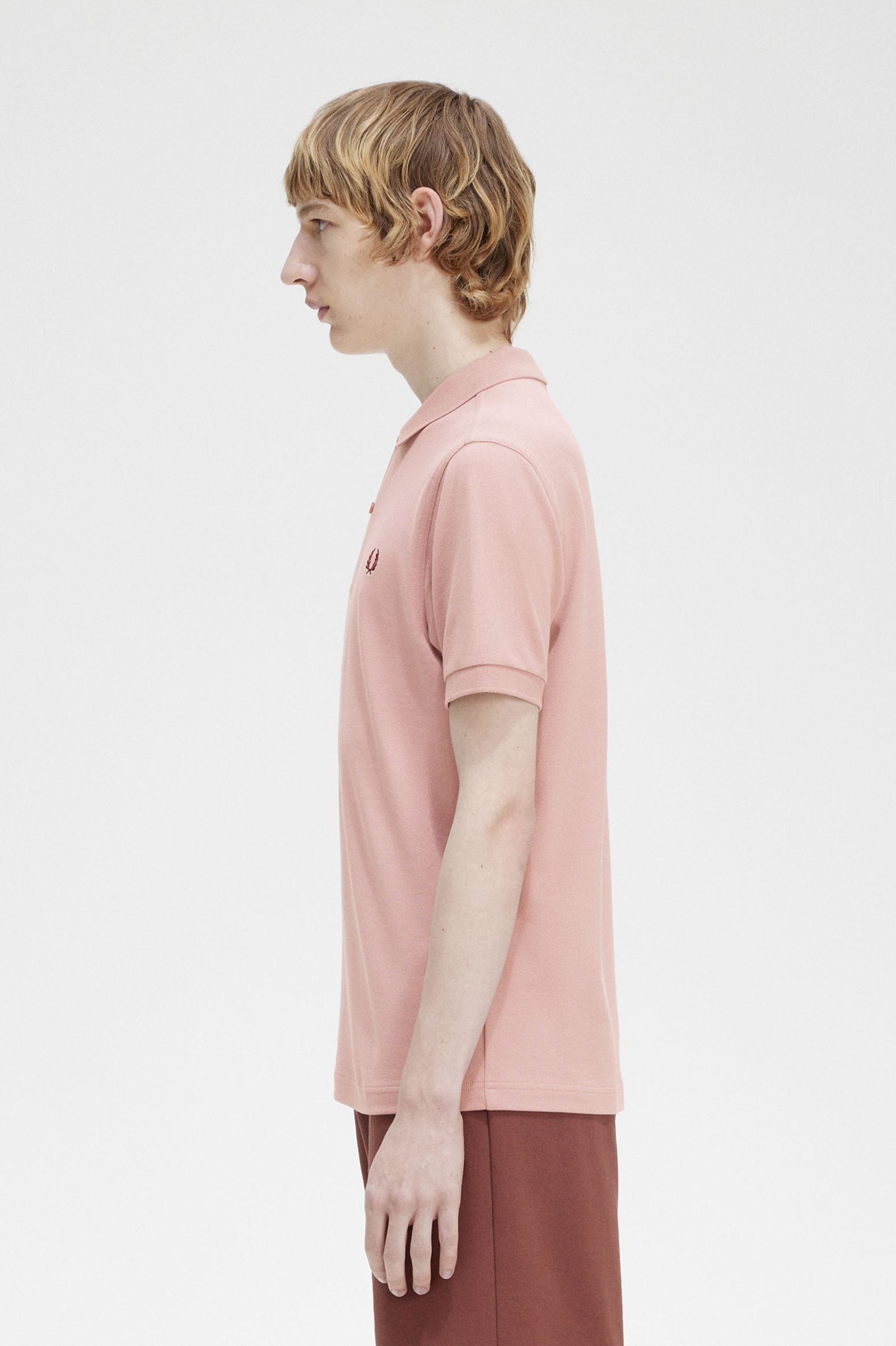 The Fred Perry ShirtM6000 Dusty Rose Pink / Oxblood 7039106