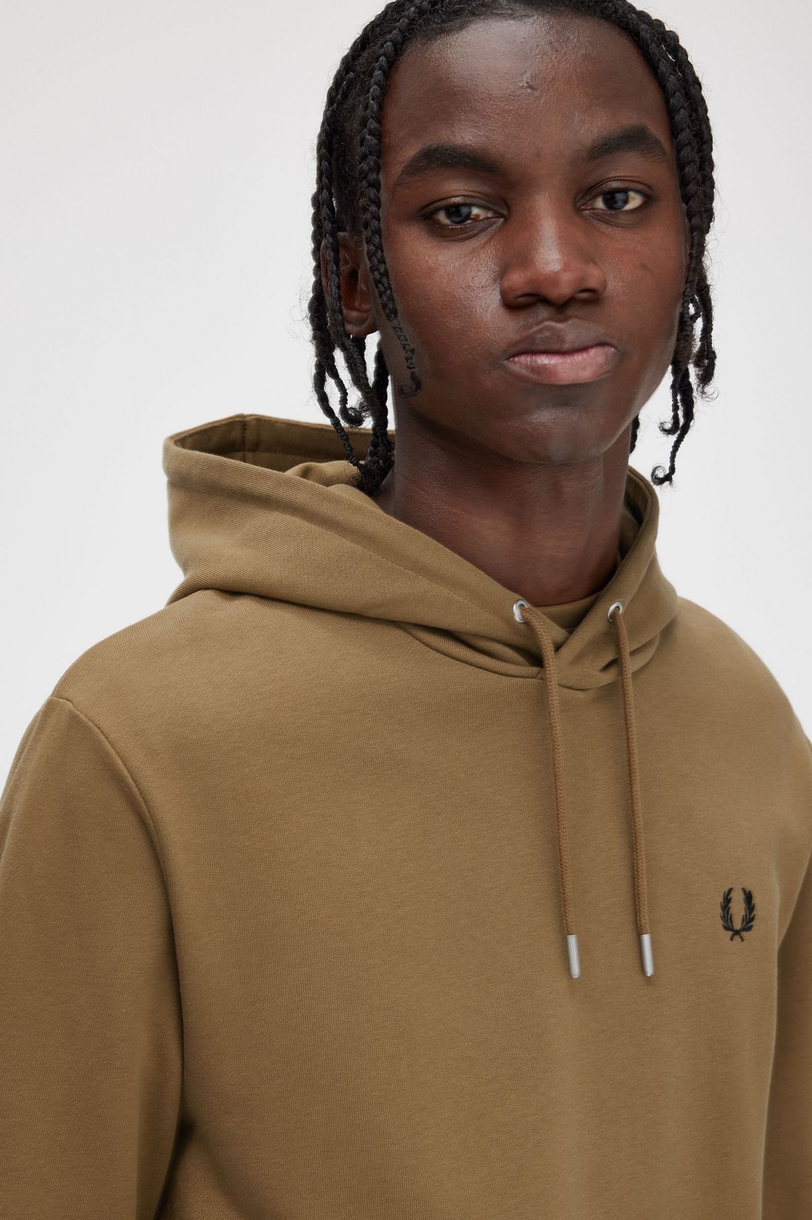 Tipped Hooded Sweatshirt Shaded Stone / Burnt Tobacco 7038414