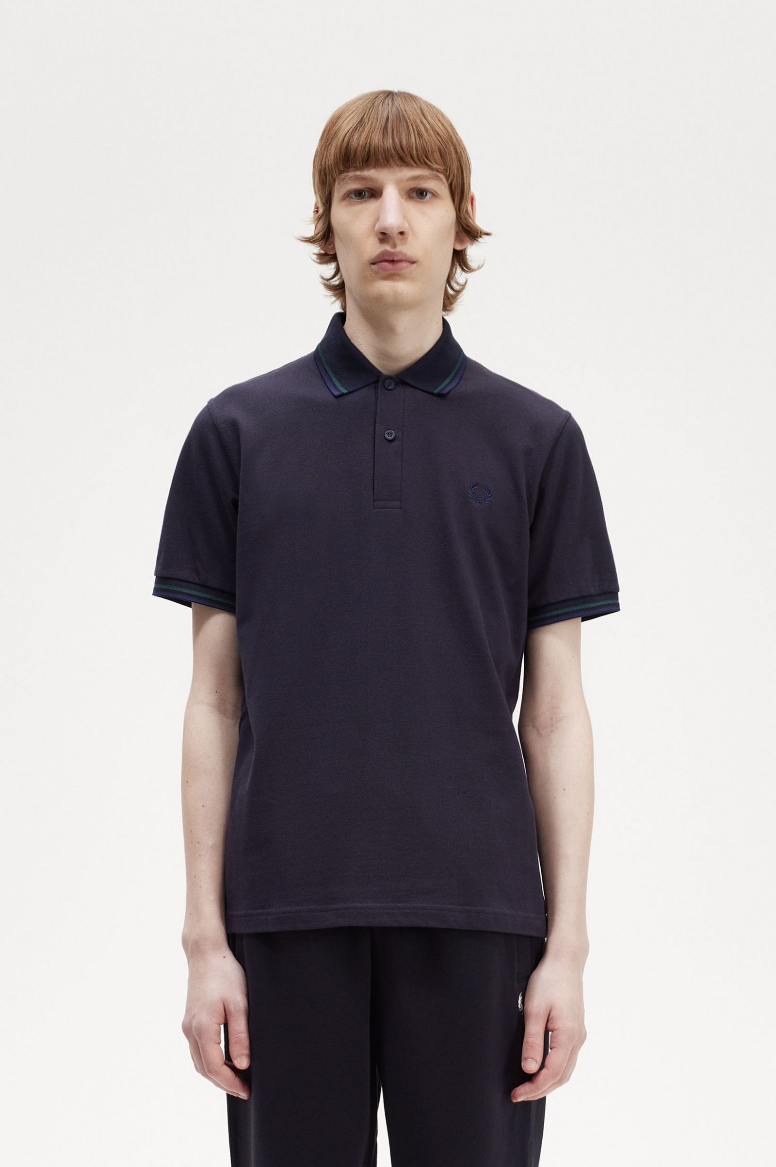 The Fred Perry ShirtM12 Navy / Petrol Blue / French Navy 7039101