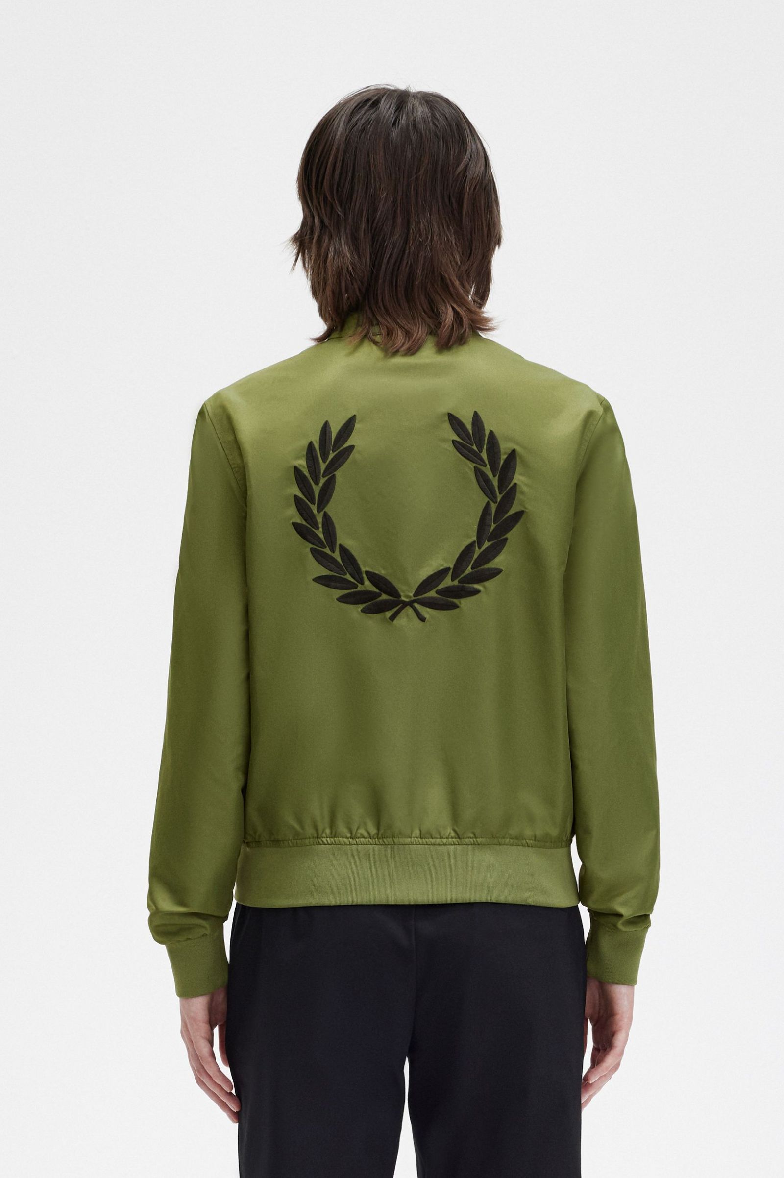 Amy Winehouse FoundationPrinted Lining Zip-Through Jacket Parka Green 7039282
