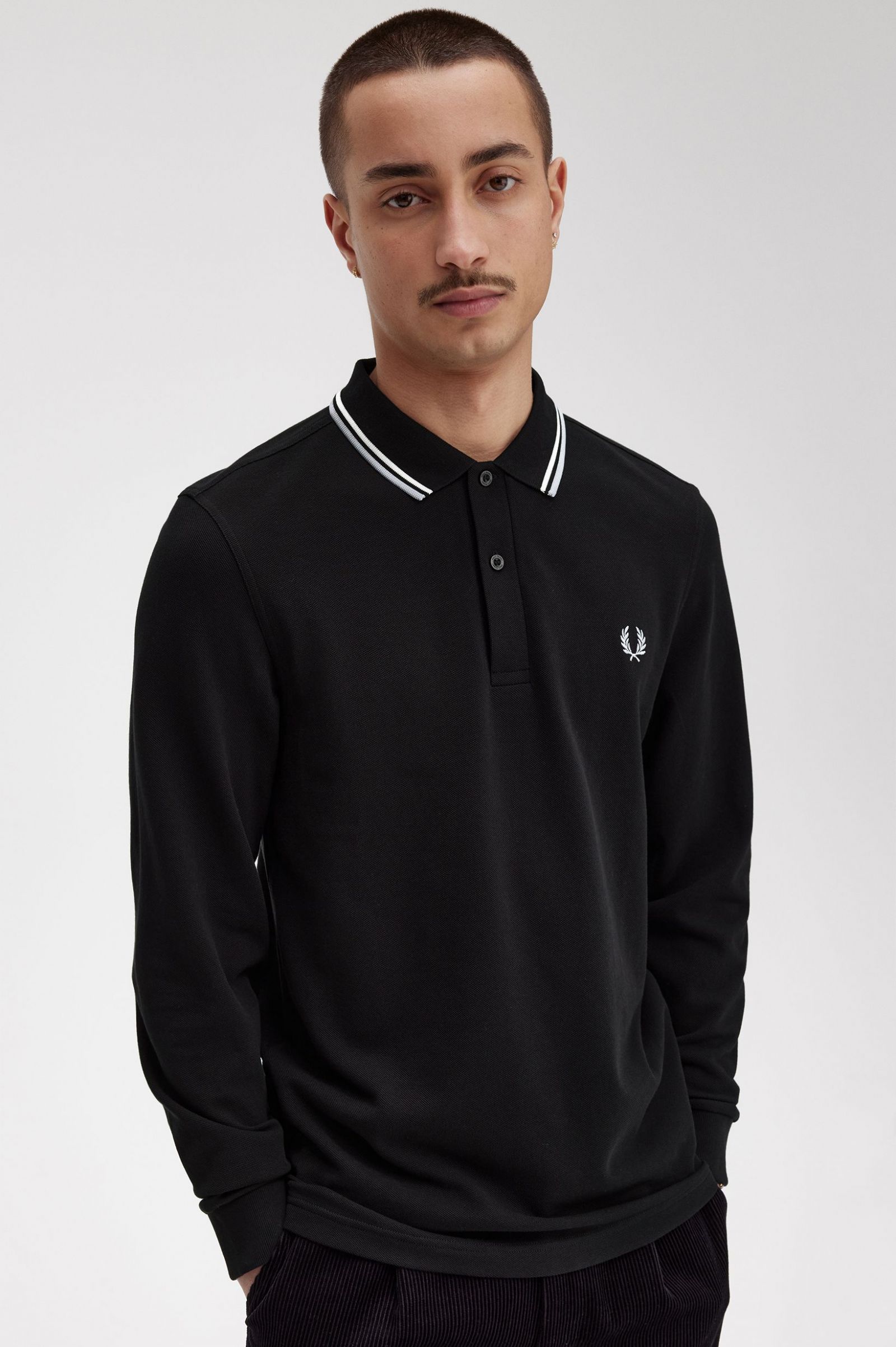 The Fred Perry ShirtM3636 Black / Ecru / Limestone 7038376