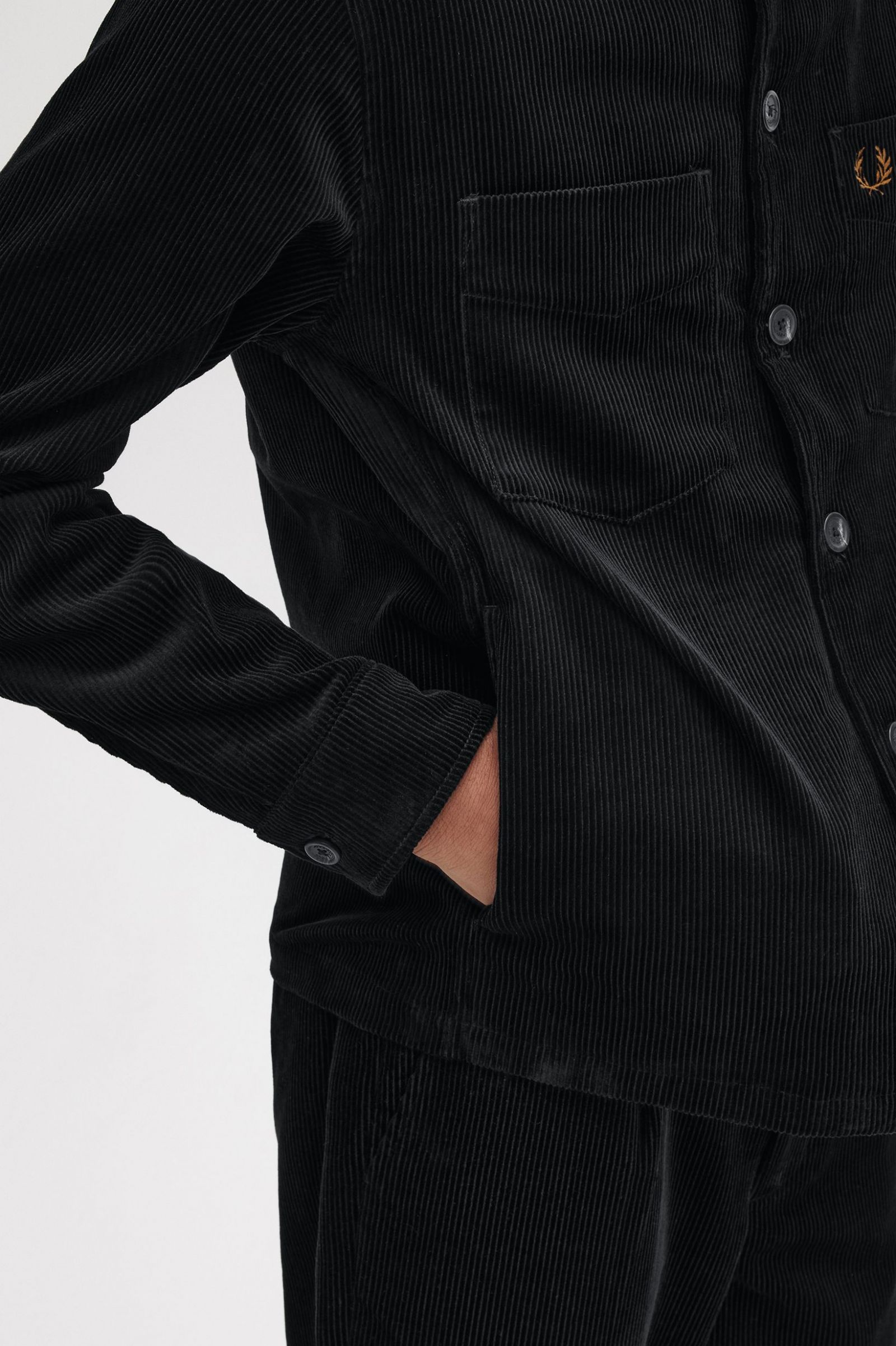 Cord Overshirt Black 7038742