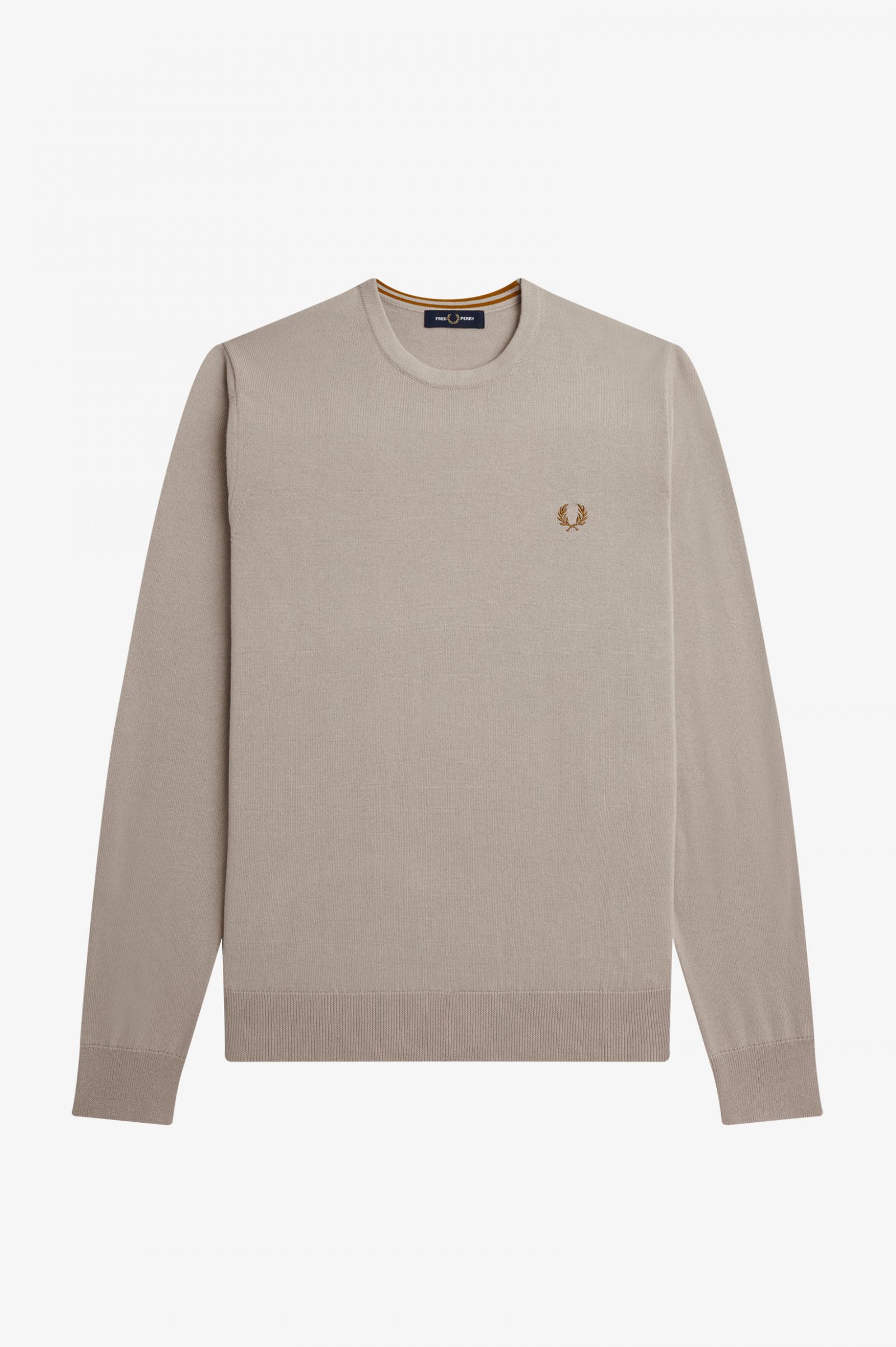 Classic Crew Neck Jumper Dark Oatmeal 7038330