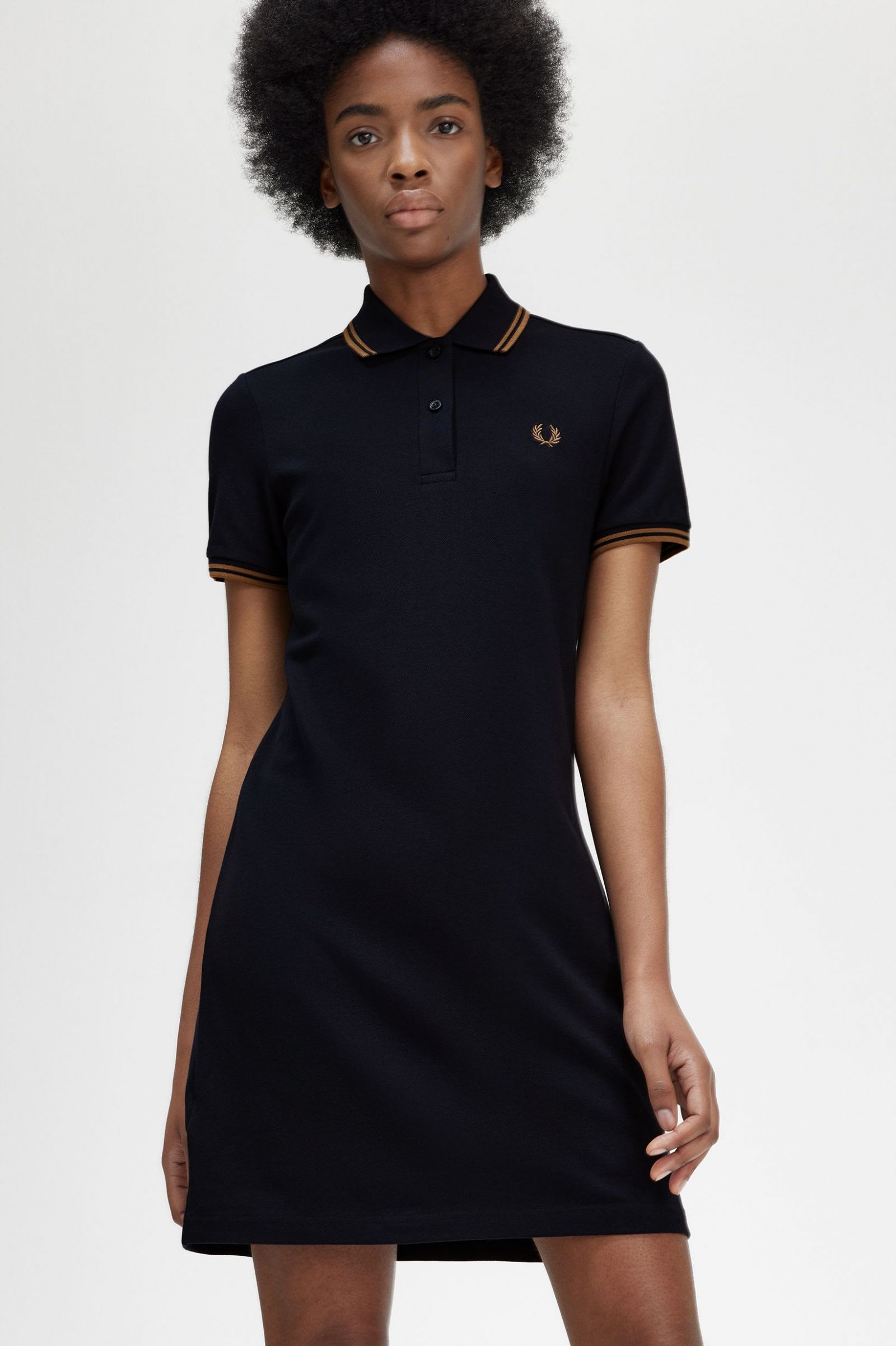 Twin Tipped Fred Perry Shirt Dress Navy 7039302