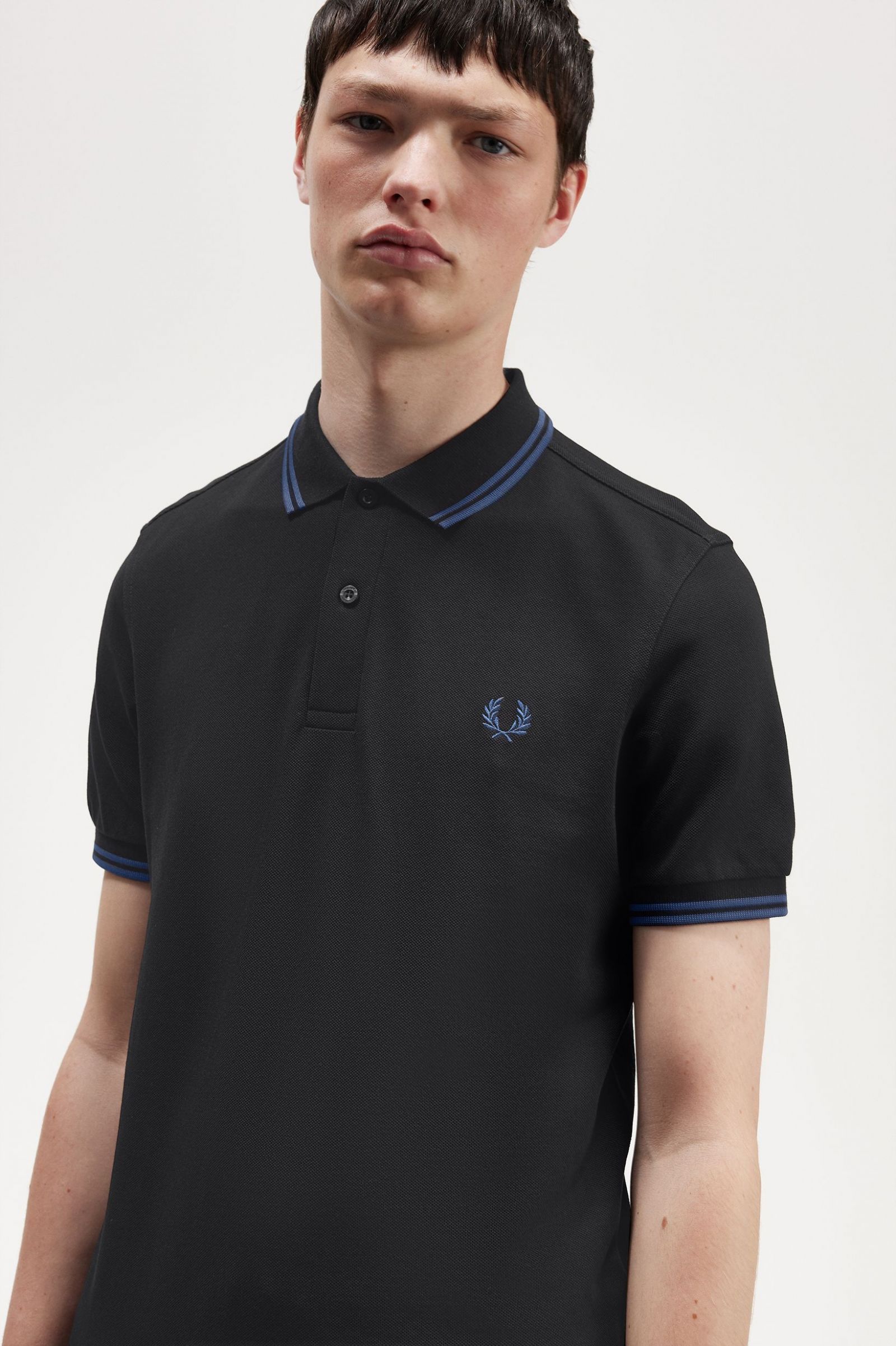 The Fred Perry ShirtM3600 Black / Midnight Blue / Midnight Blue 7039079