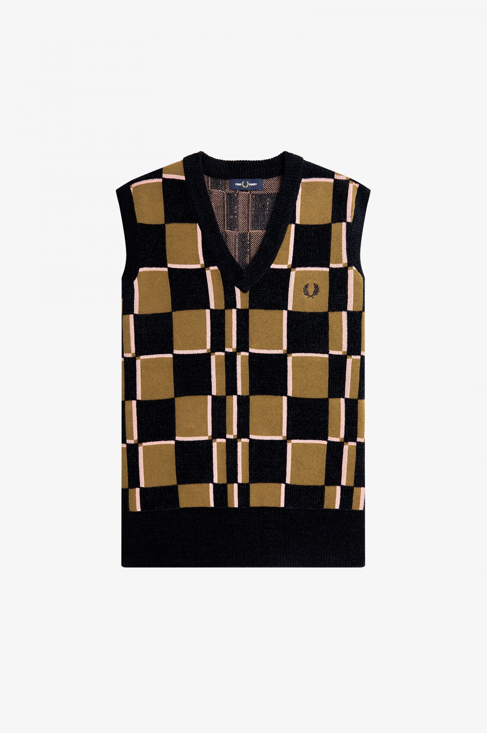 Glitch Chequerboard Tank Shaded Stone / Navy 7038336