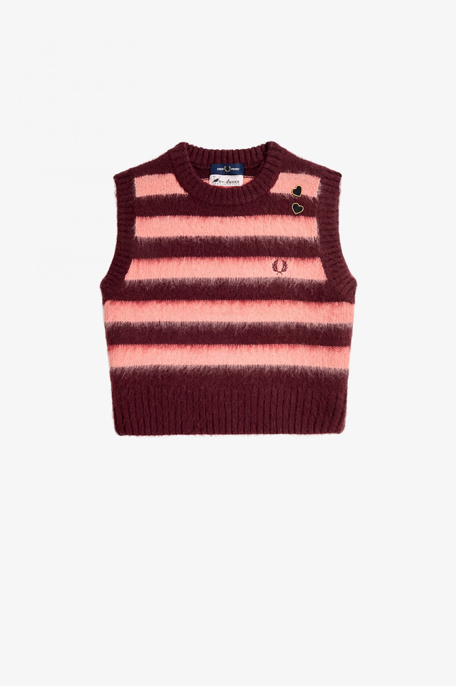 Amy Winehouse FoundationStriped Knitted Tank Oxblood 7039242