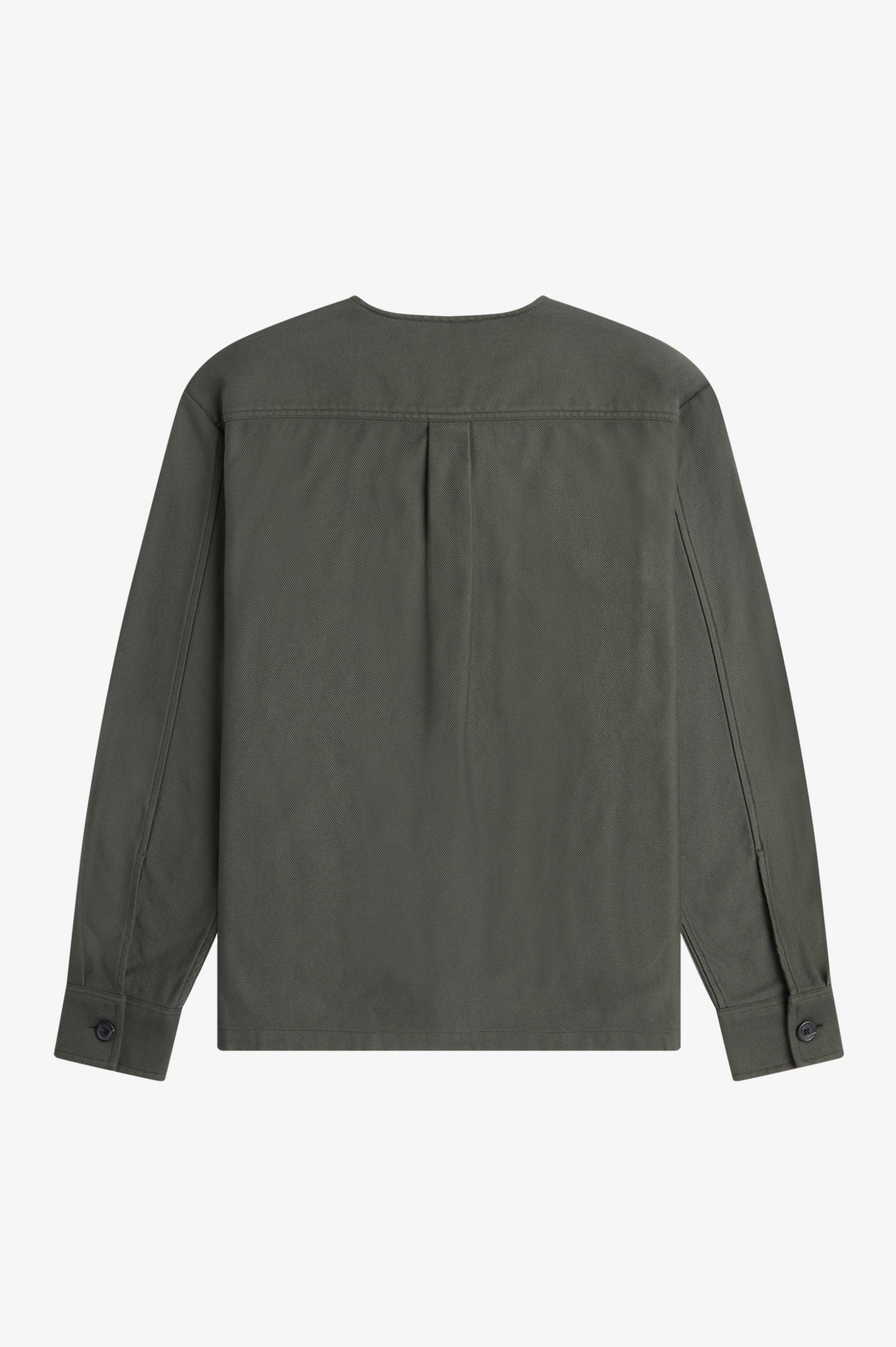 Collarless Overshirt Field Green 7038480