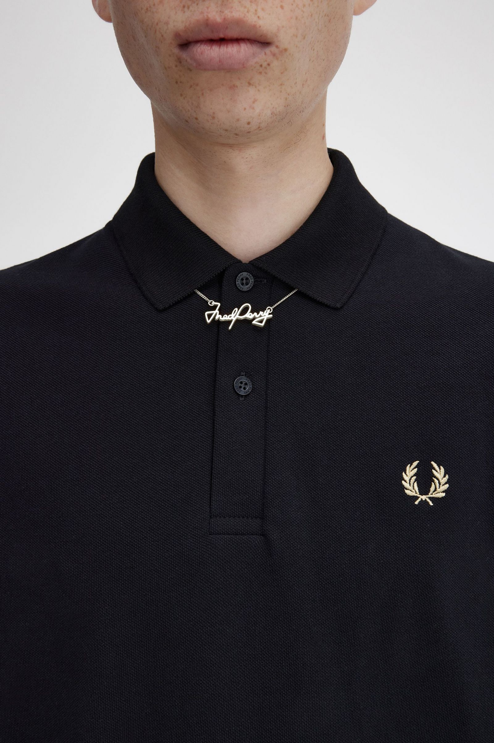 Fred Perry Necklace Metallic Silver 7038071