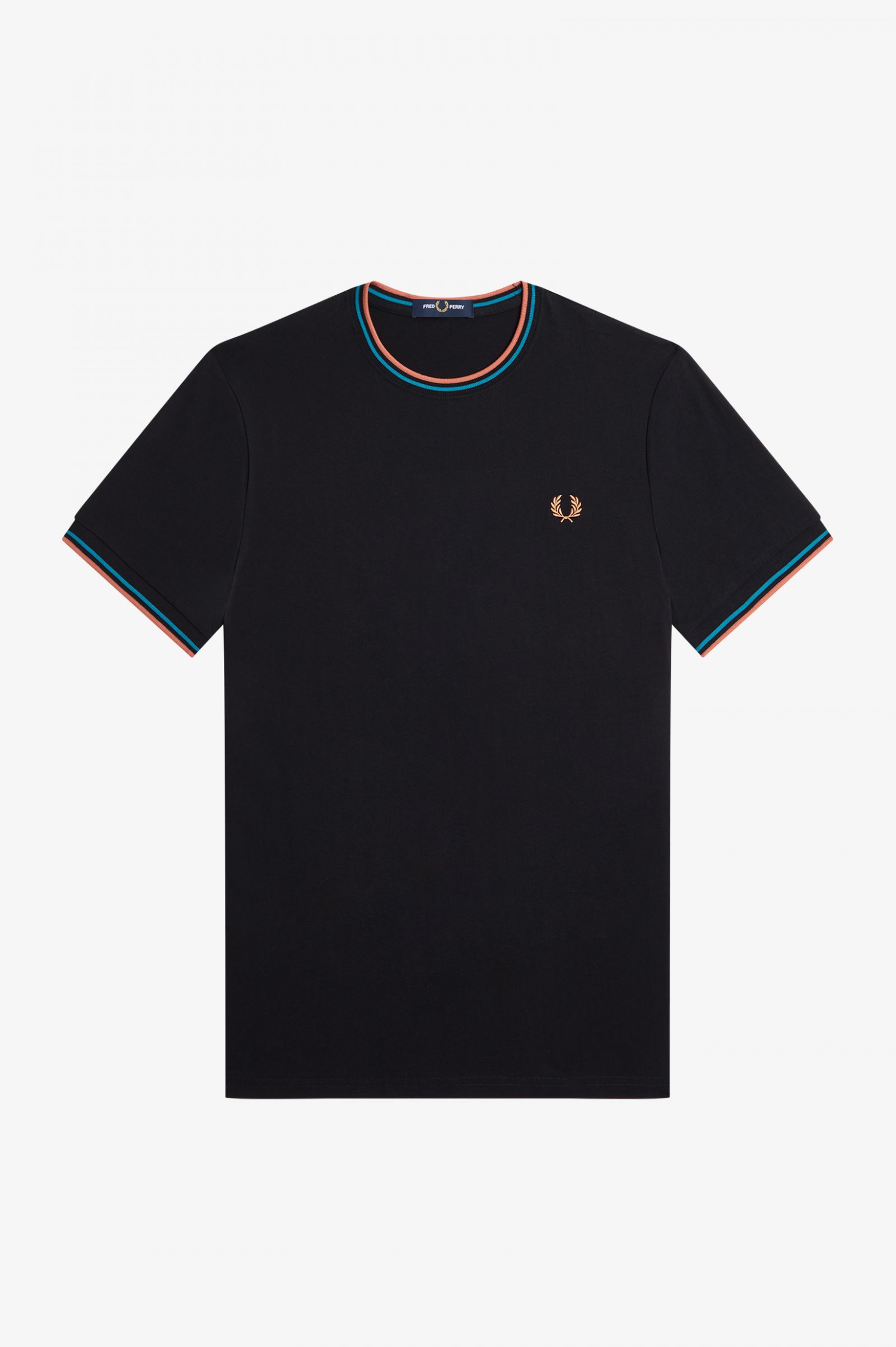Twin Tipped T-Shirt Black / Cyber Blue / Light Rust 7038946