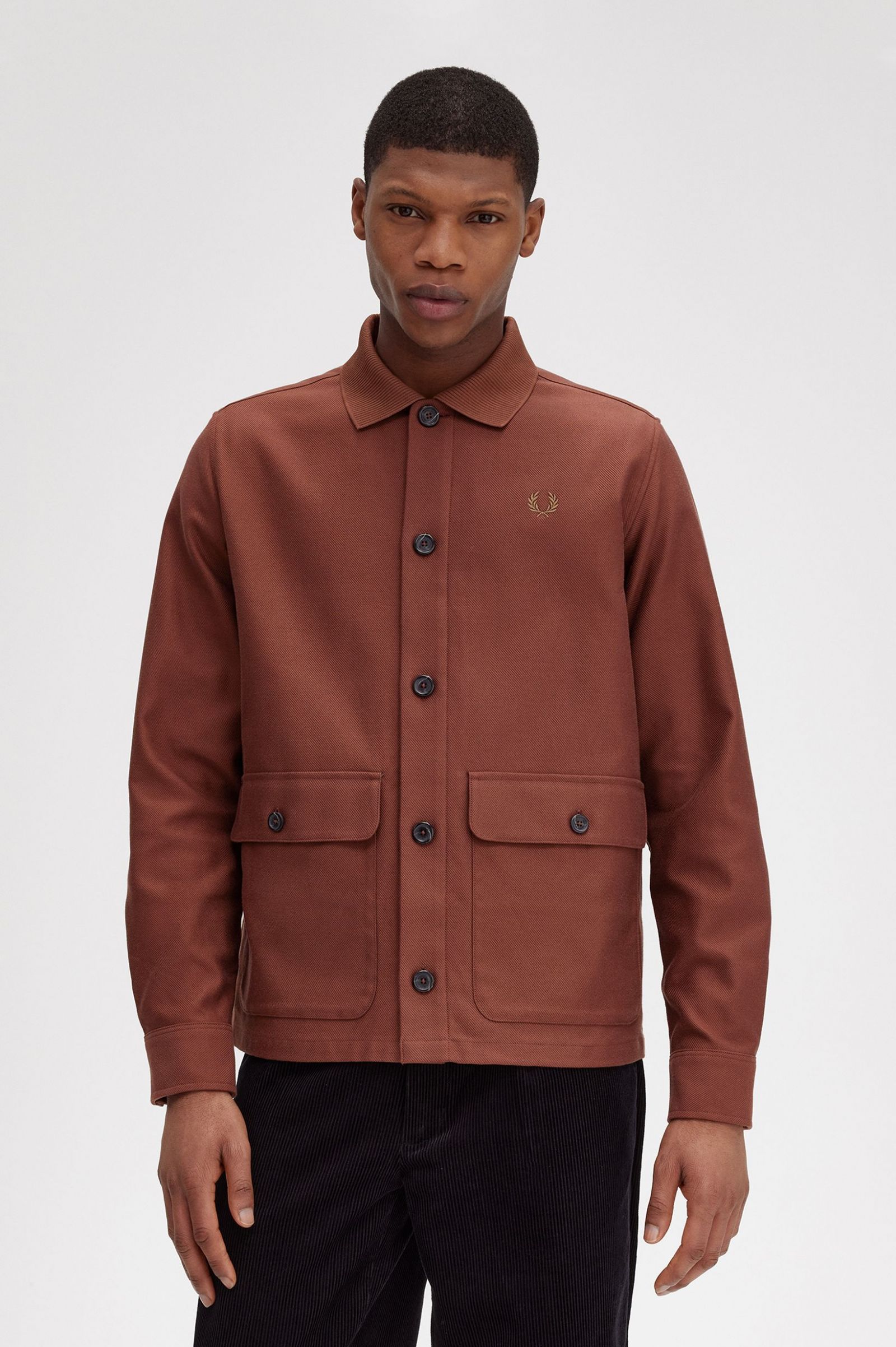 Utility Pocket Overshirt Whisky Brown 7038705