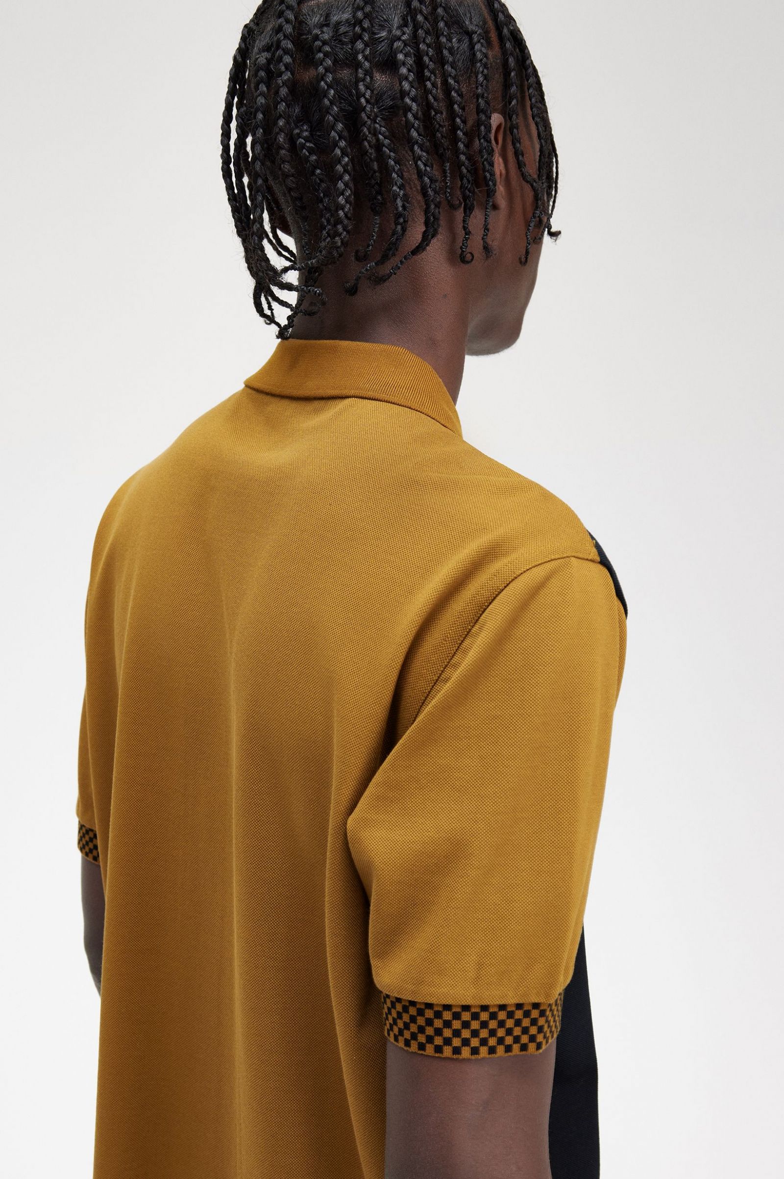 Button Through Polo Shirt Dark Caramel 7038511
