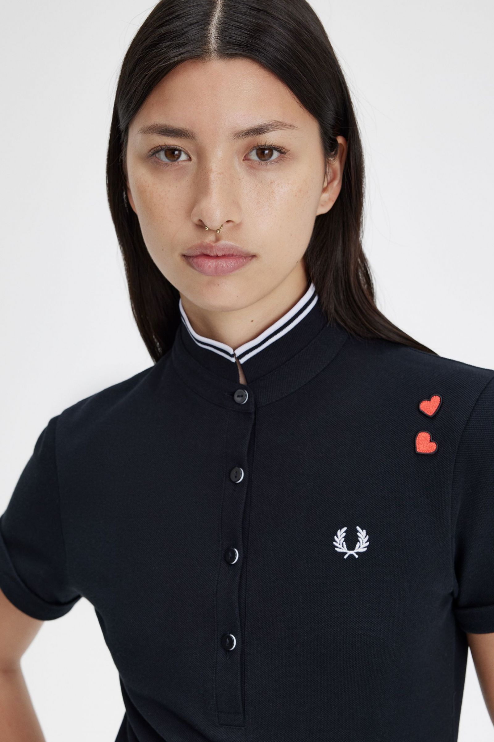 Amy Winehouse FoundationAmy Fred Perry Shirt Black 7039401
