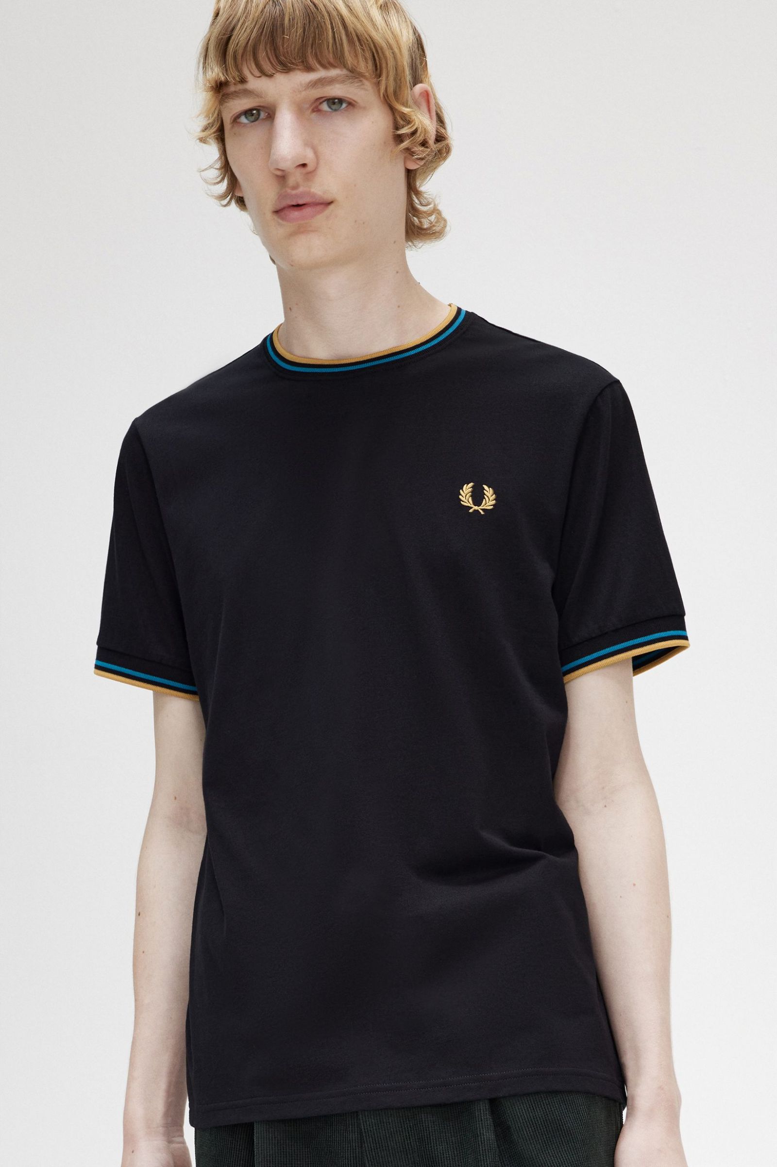 Twin Tipped T-Shirt Black / Cyber Blue / Light Rust 7038946