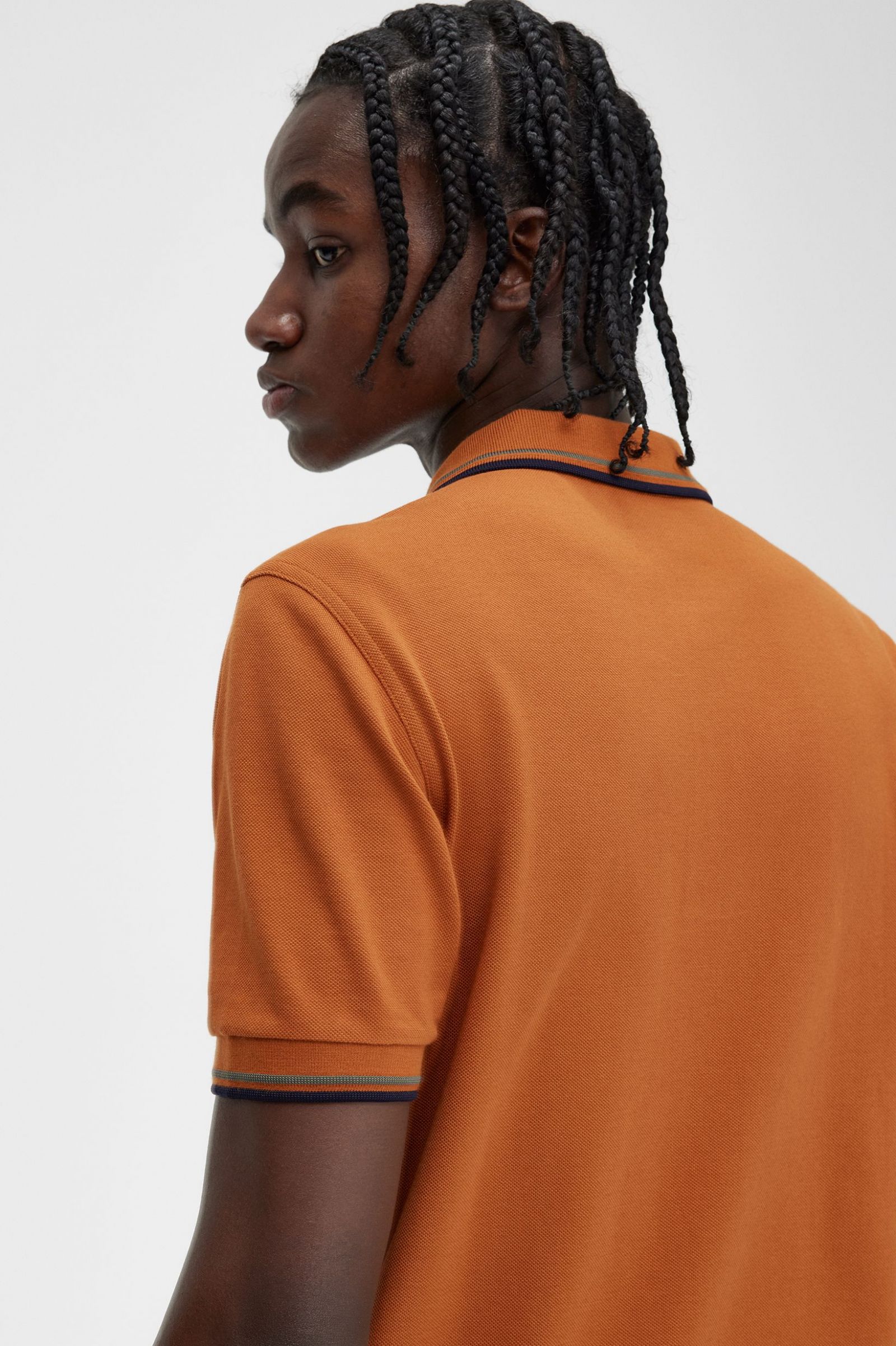 The Fred Perry ShirtM3600 Nut Flake / Field Green / Navy 7038575