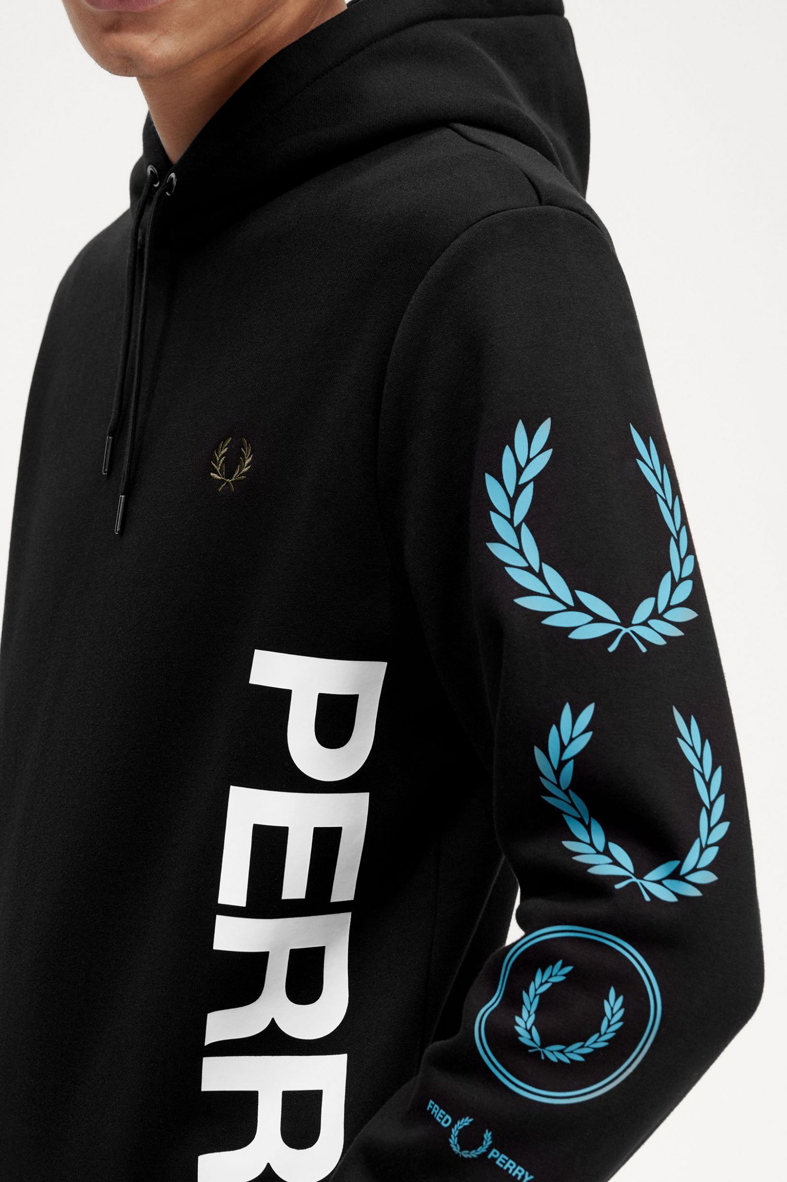 Graphic Branding Hooded Sweatshirt Black 7038885