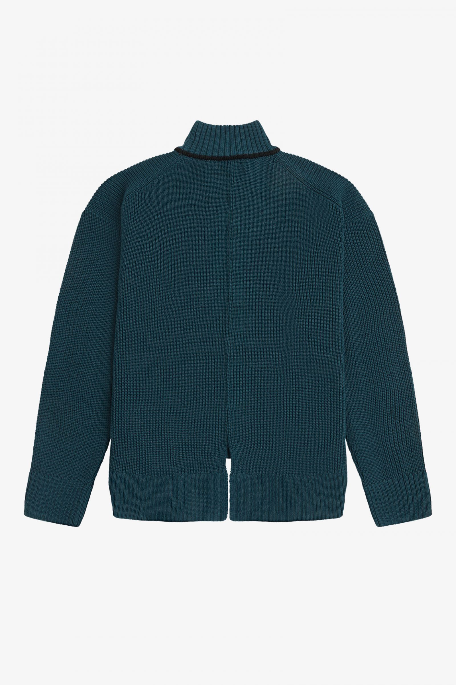 Fishtail Hem Mock Neck Jumper Petrol Blue 7039318