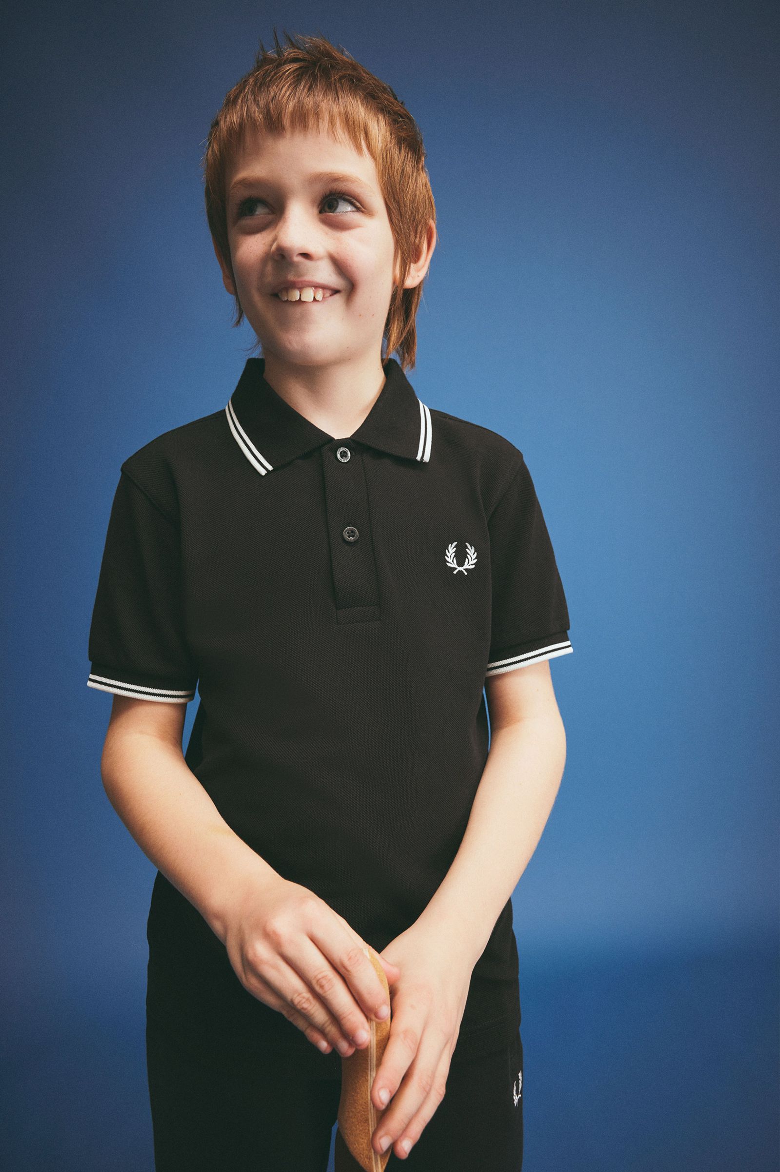 The Fred Perry ShirtKids Twin Tipped Fred Perry Shirt Black / White / White 7038089