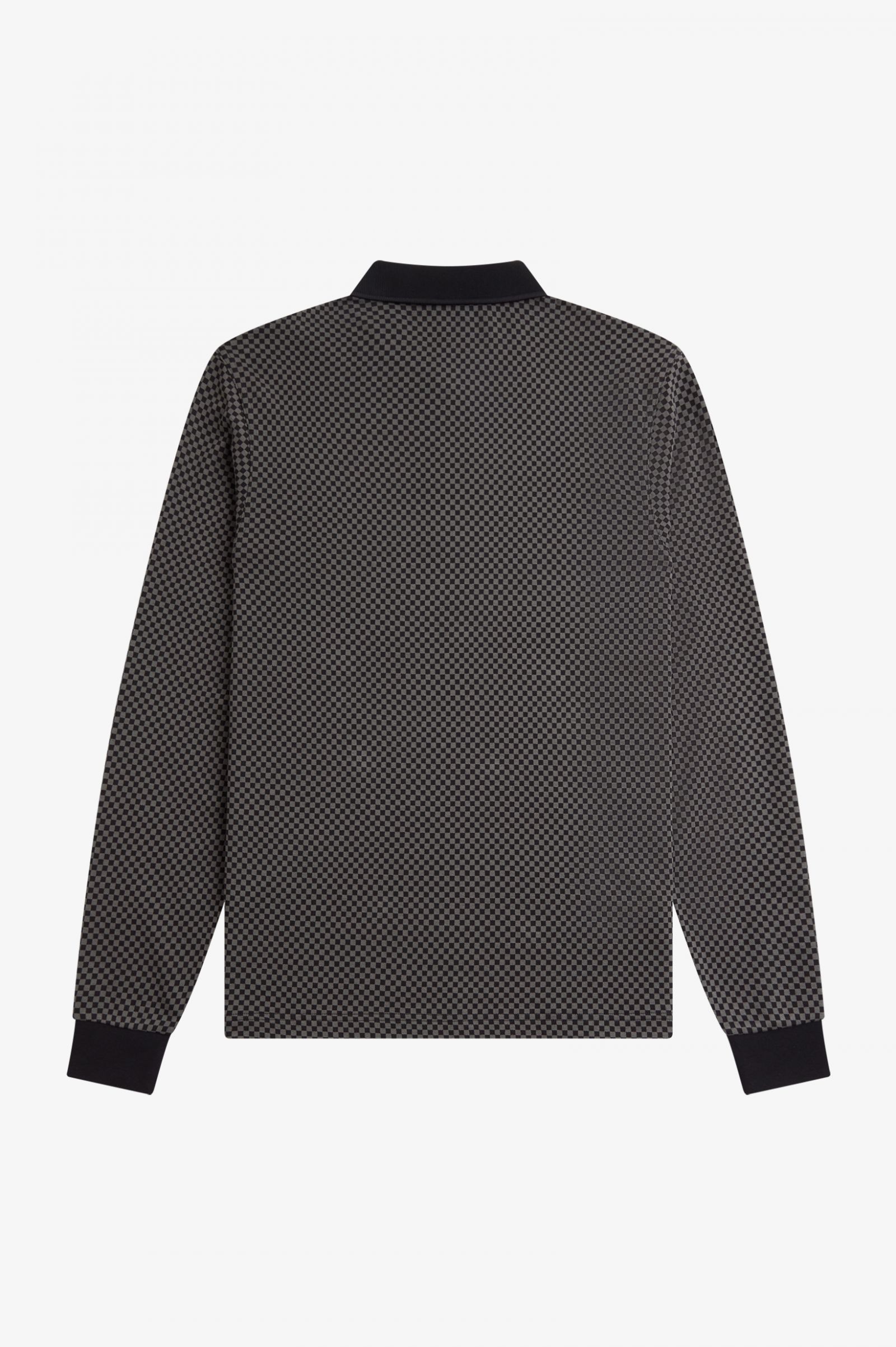 Micro Chequerboard Polo Shirt Black / Field Green 7038645