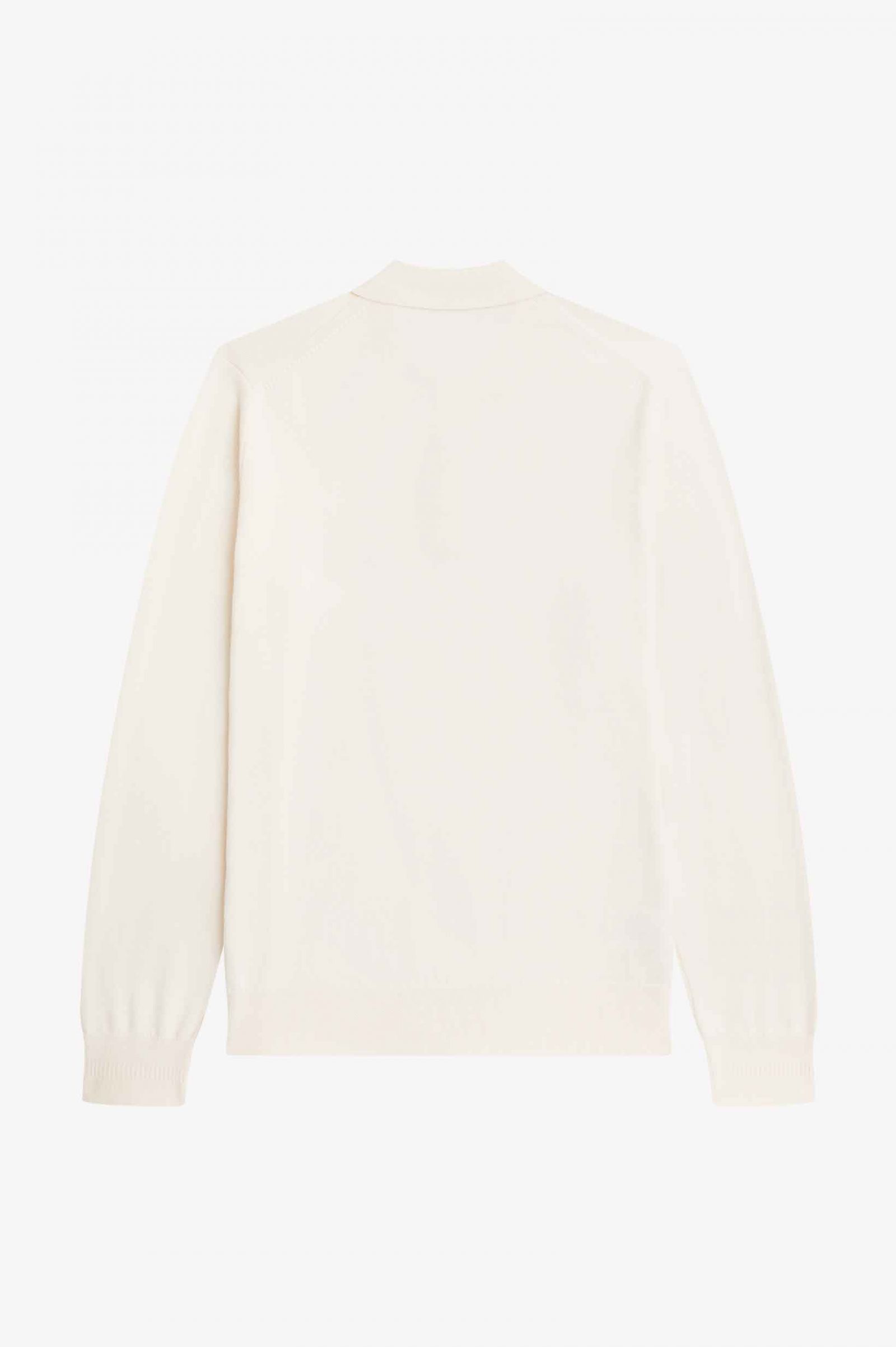 Long Sleeve Knitted Shirt Ecru 7038694