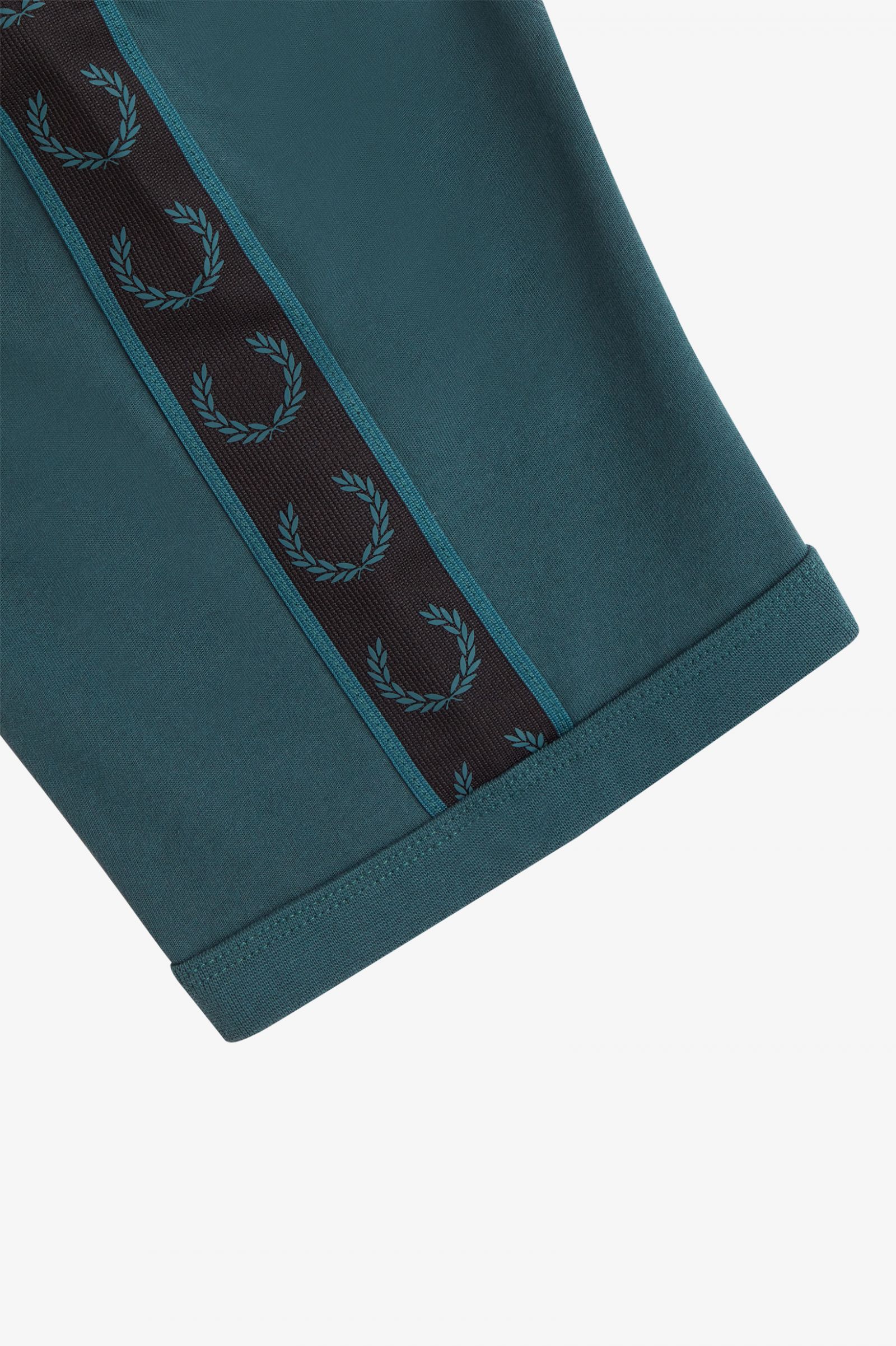 Contrast Tape Ringer T-Shirt Petrol Blue / Black 7038934