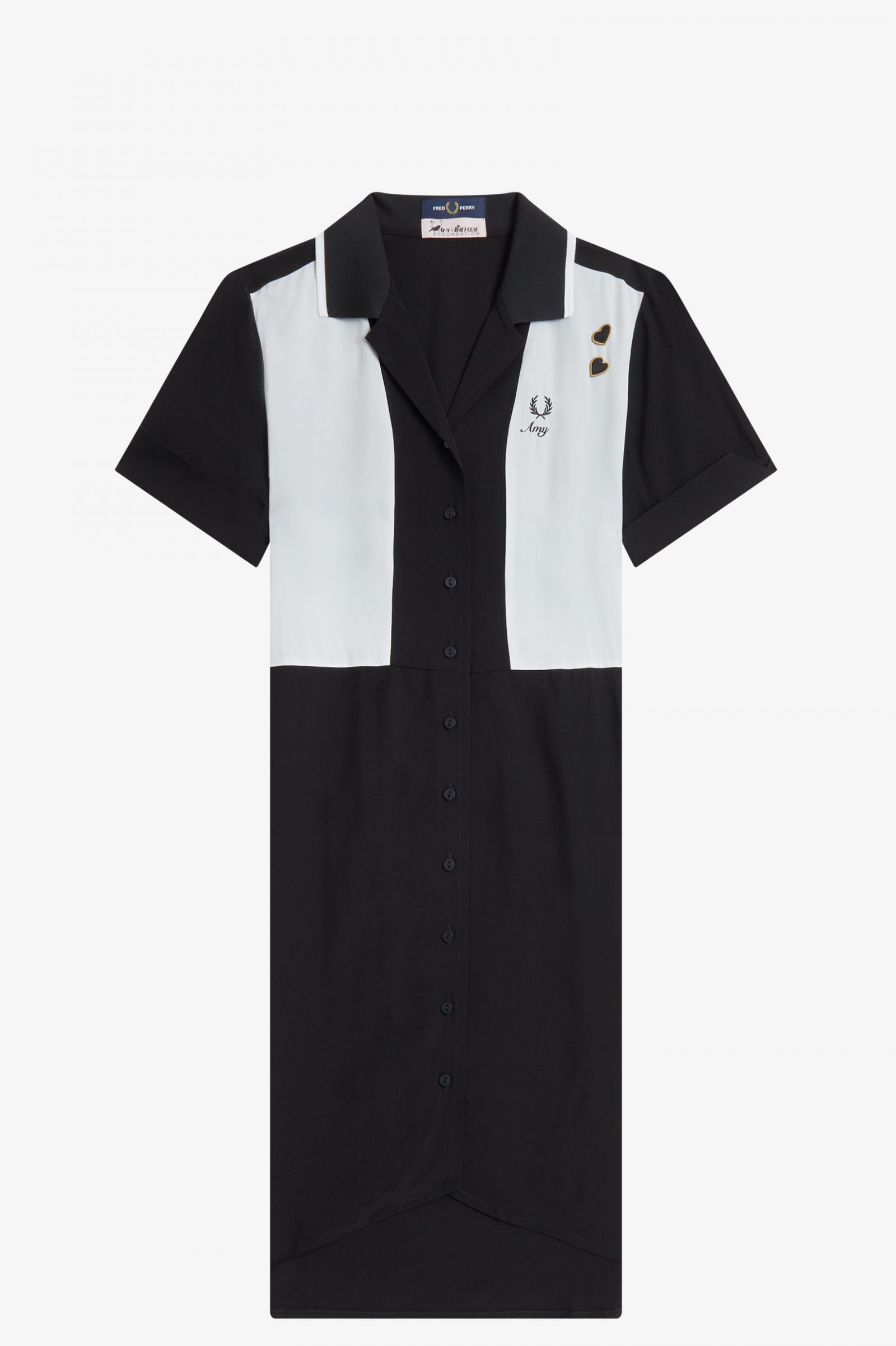 Amy Winehouse FoundationBowling Shirt Dress Coral Heat 7037956