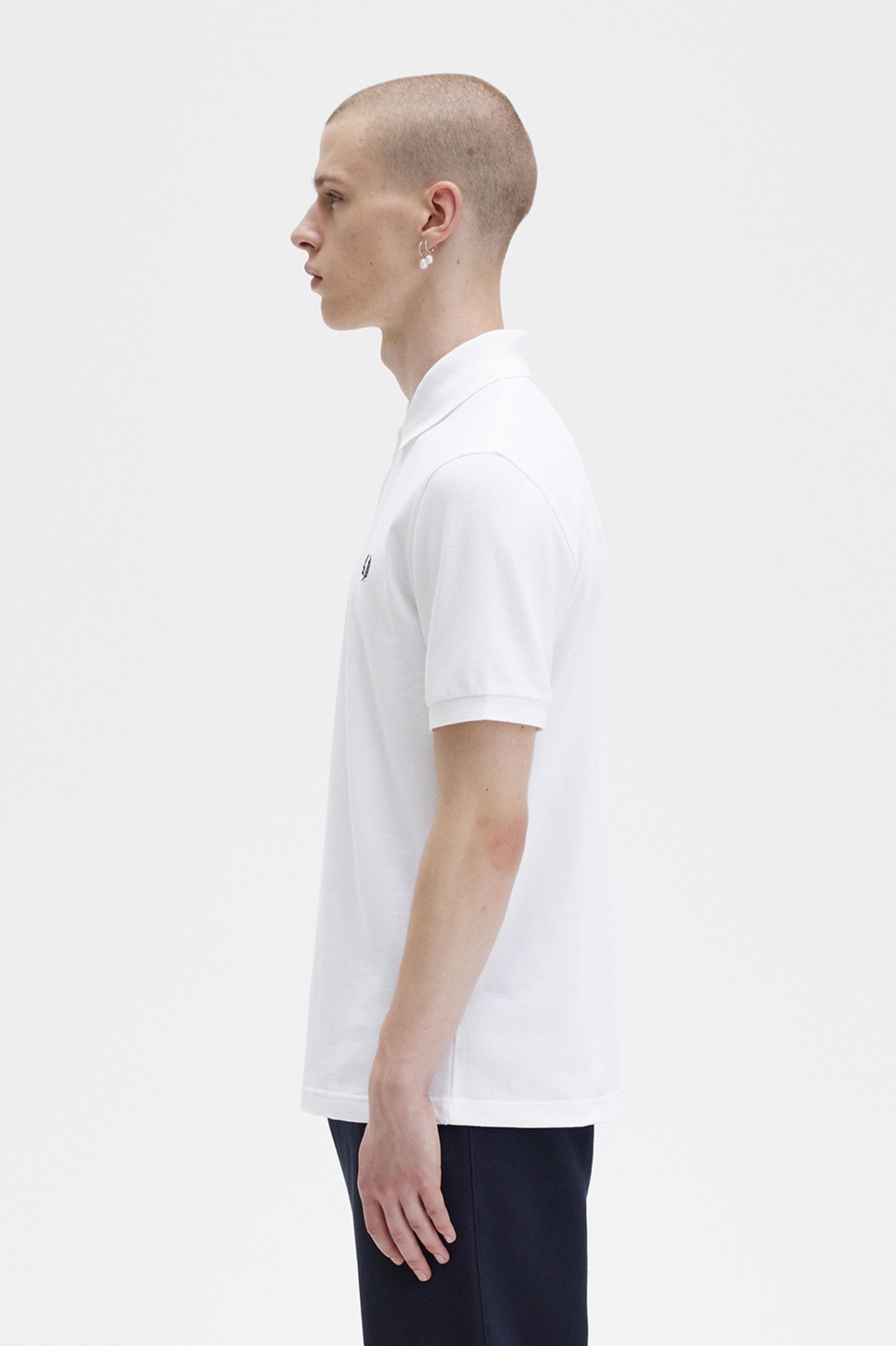 The Fred Perry ShirtM3 White / Navy 7038108