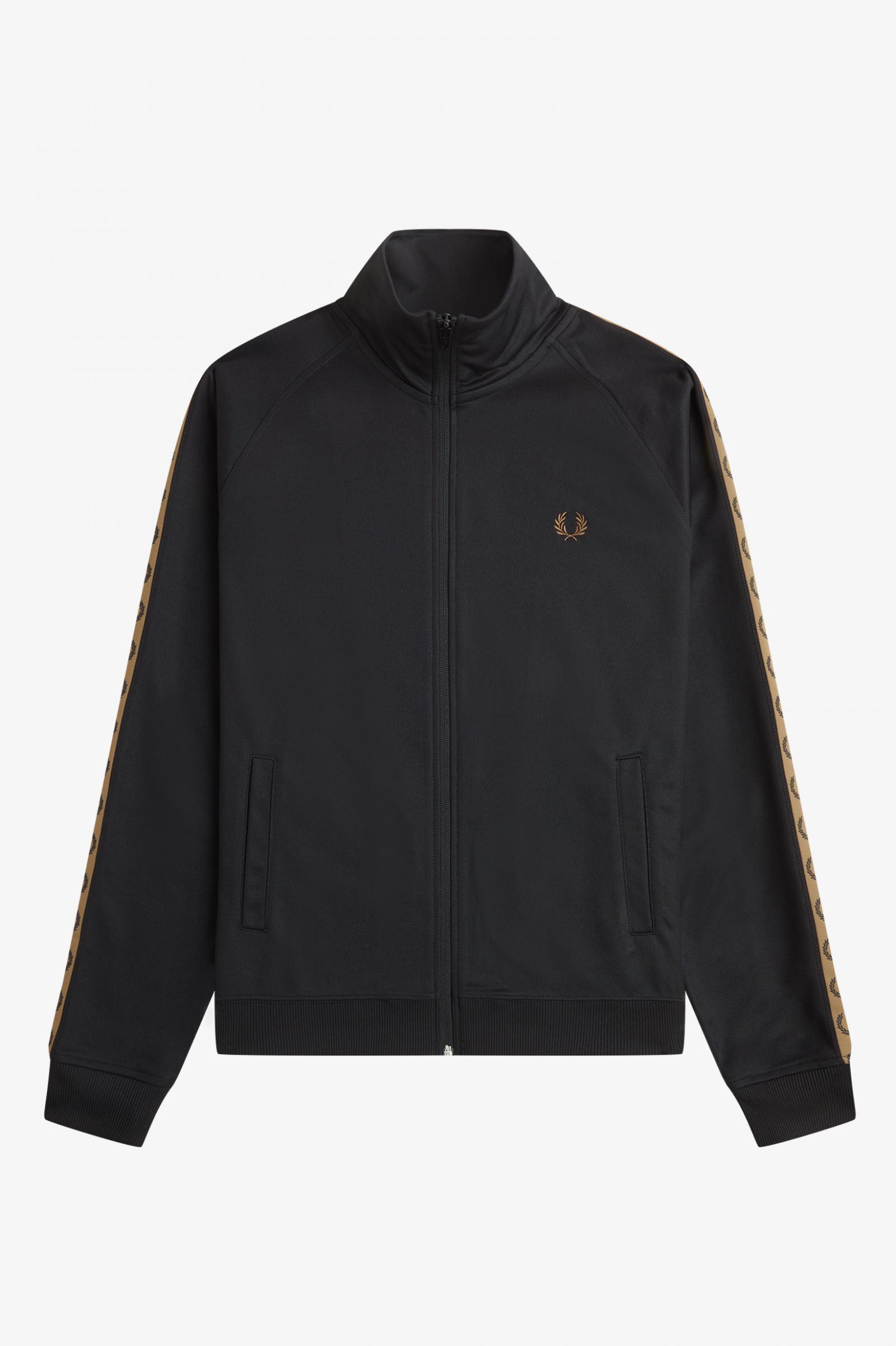 Contrast Tape Track Jacket Black / Shaded Stone 7039110