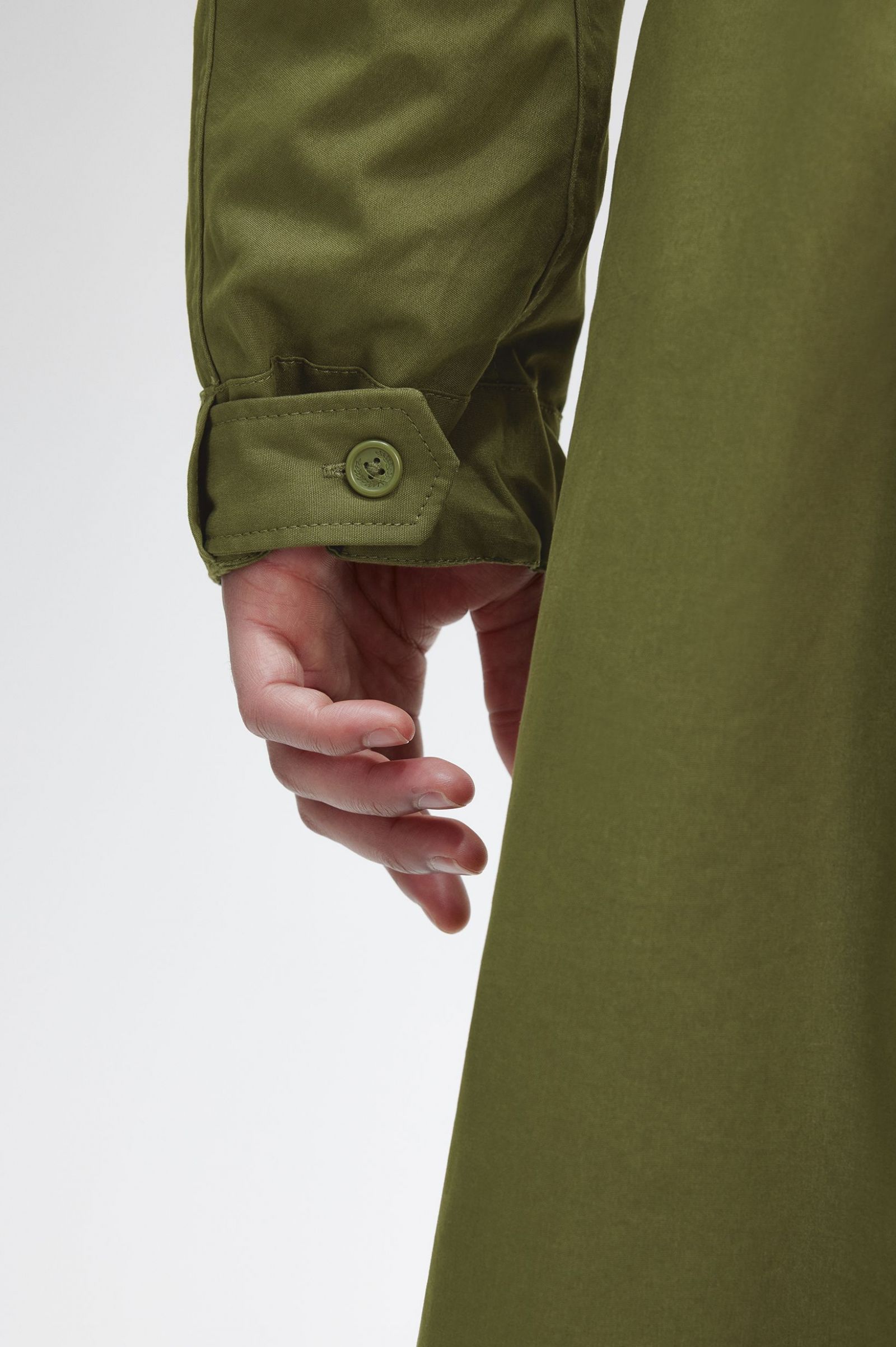 Faux Fur Lined Parka Parka Green 7038290