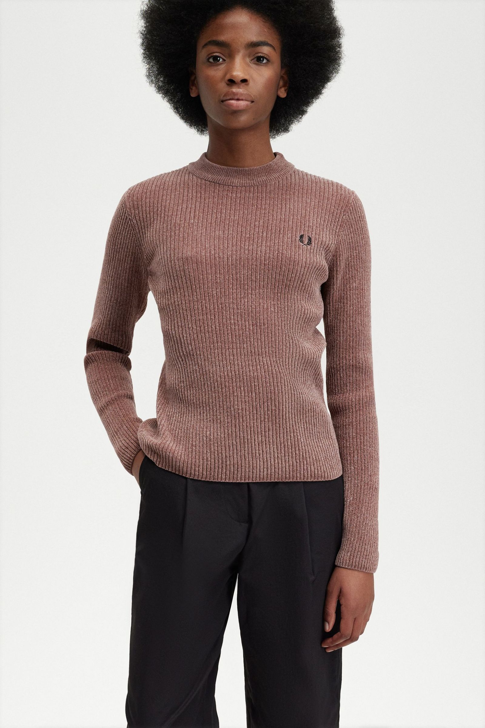 Chenille Rib Jumper Dark Pink 7039360
