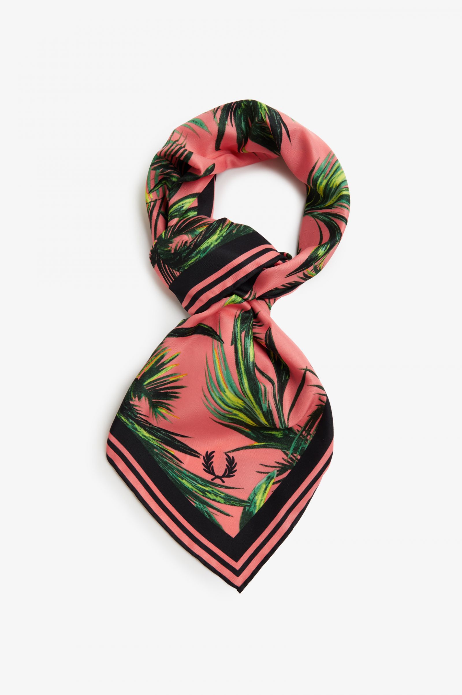 Amy Winehouse FoundationPalm Print Scarf Coral Heat 7039216