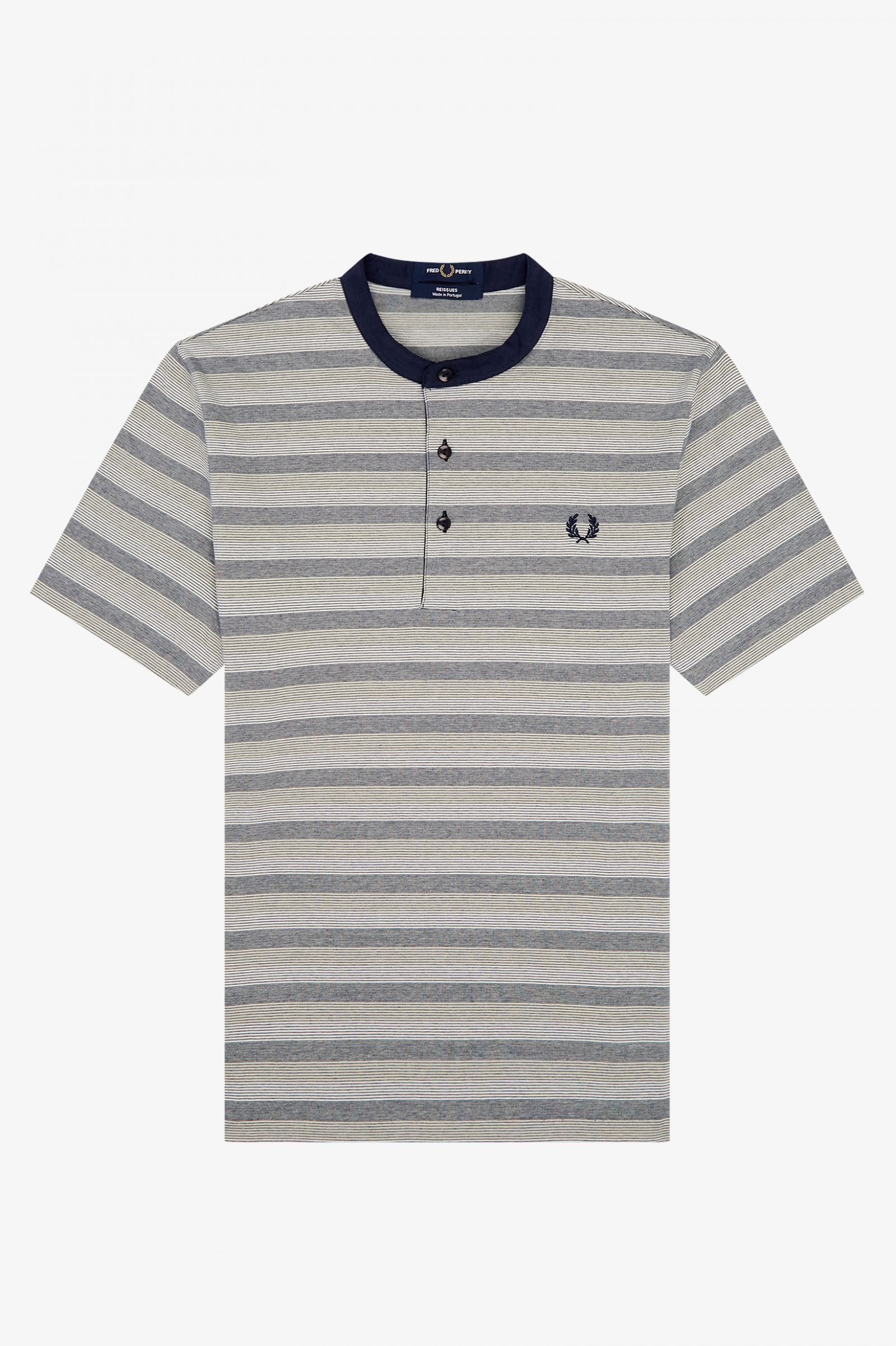 ReissuesStriped Henley Shirt 7037898