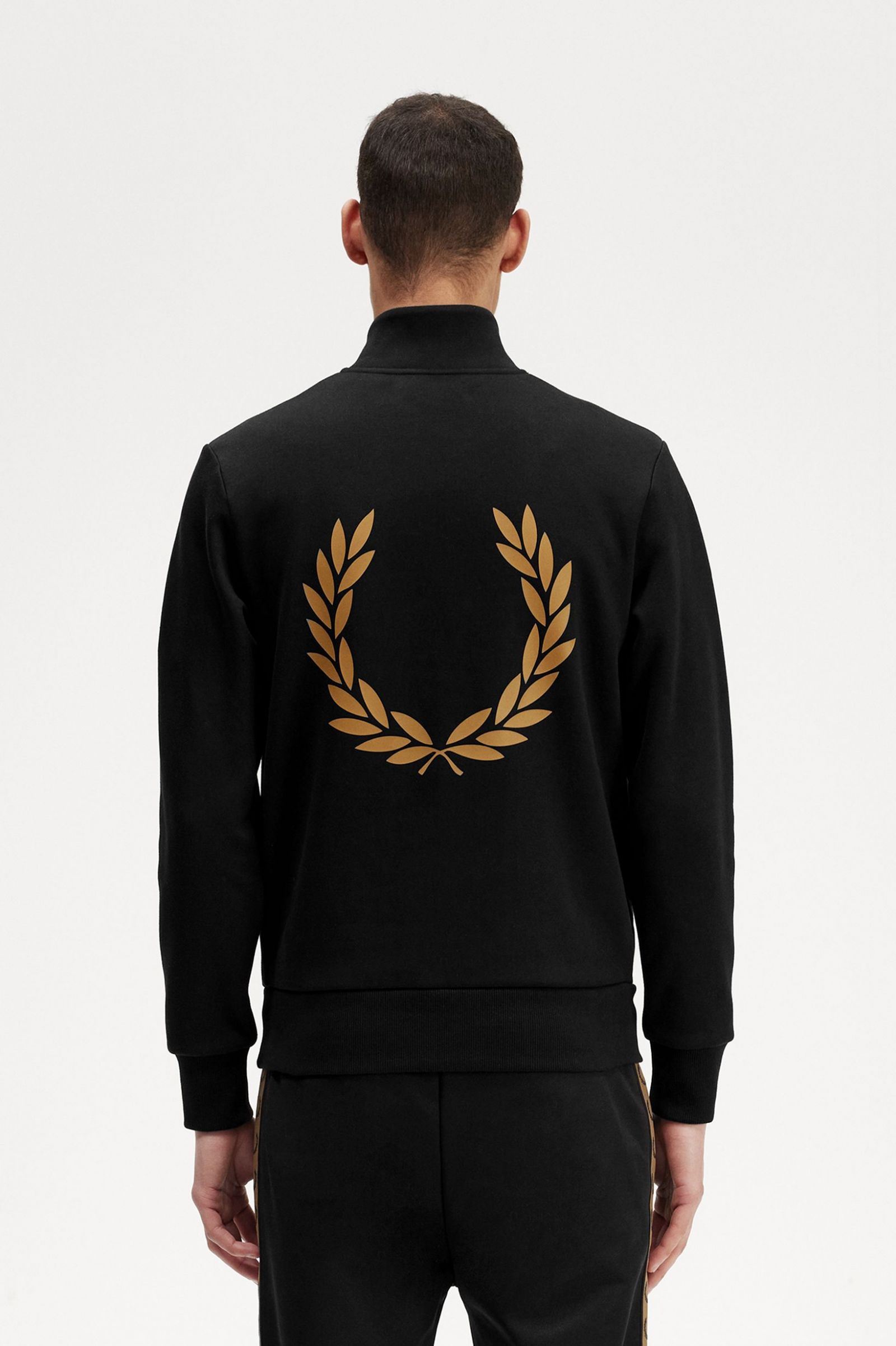 Double Graphic Half Zip Sweatshirt Black 7038842