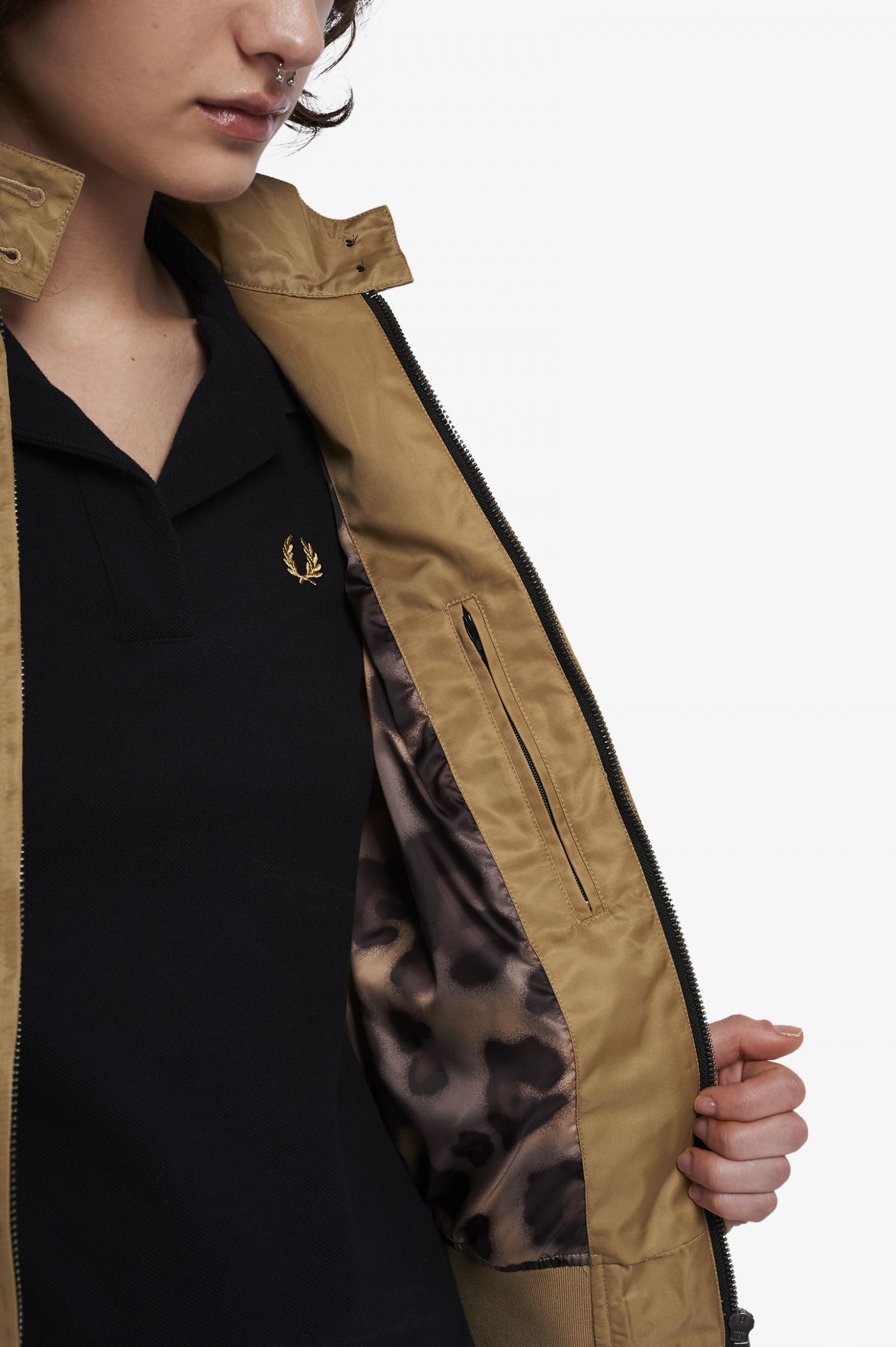 Amy Winehouse FoundationPrinted Lining Zip-Through Jacket Black 7037969