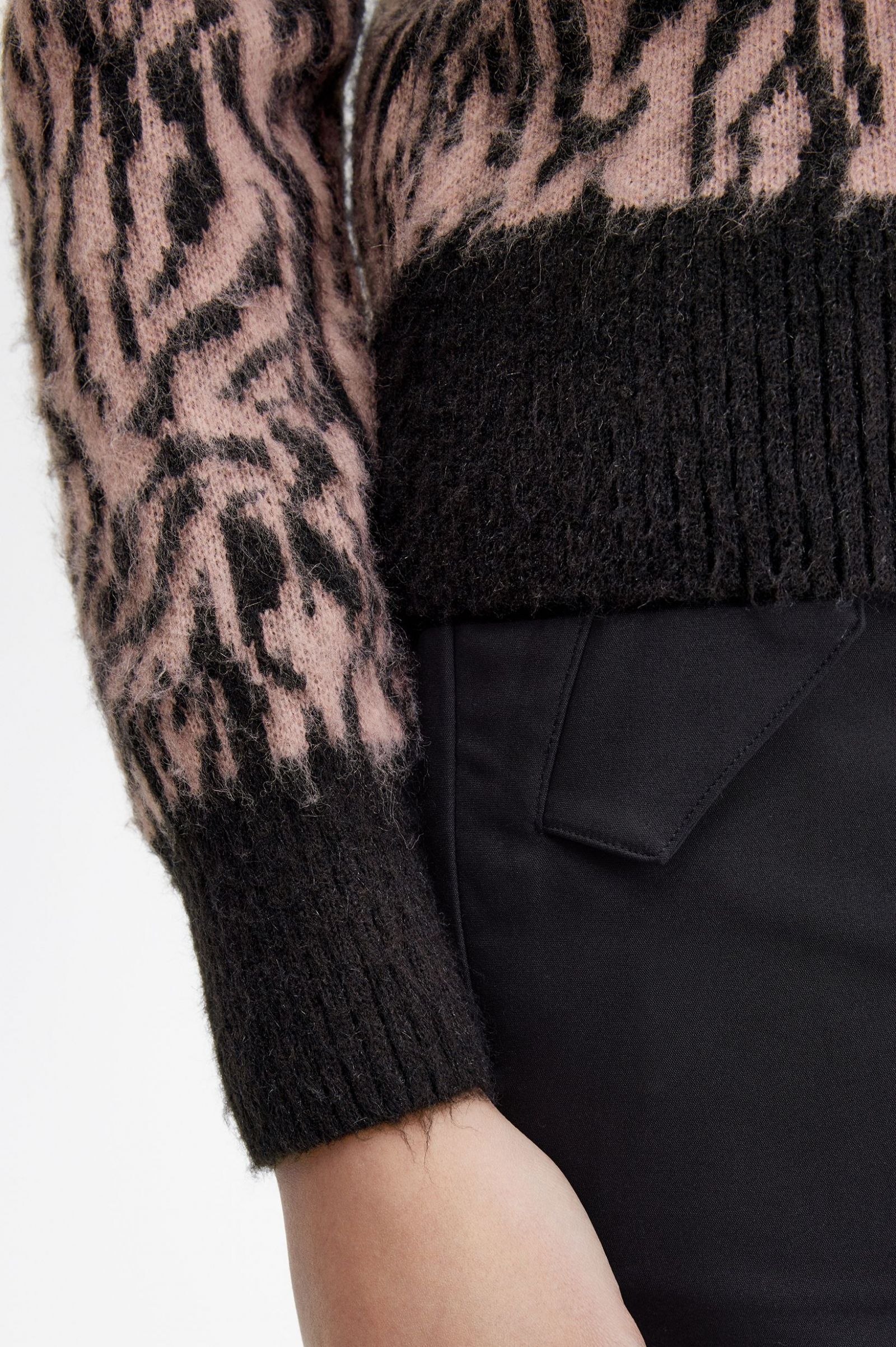 Amy Winehouse FoundationZebra Jumper Dusty Rose Pink 7039363