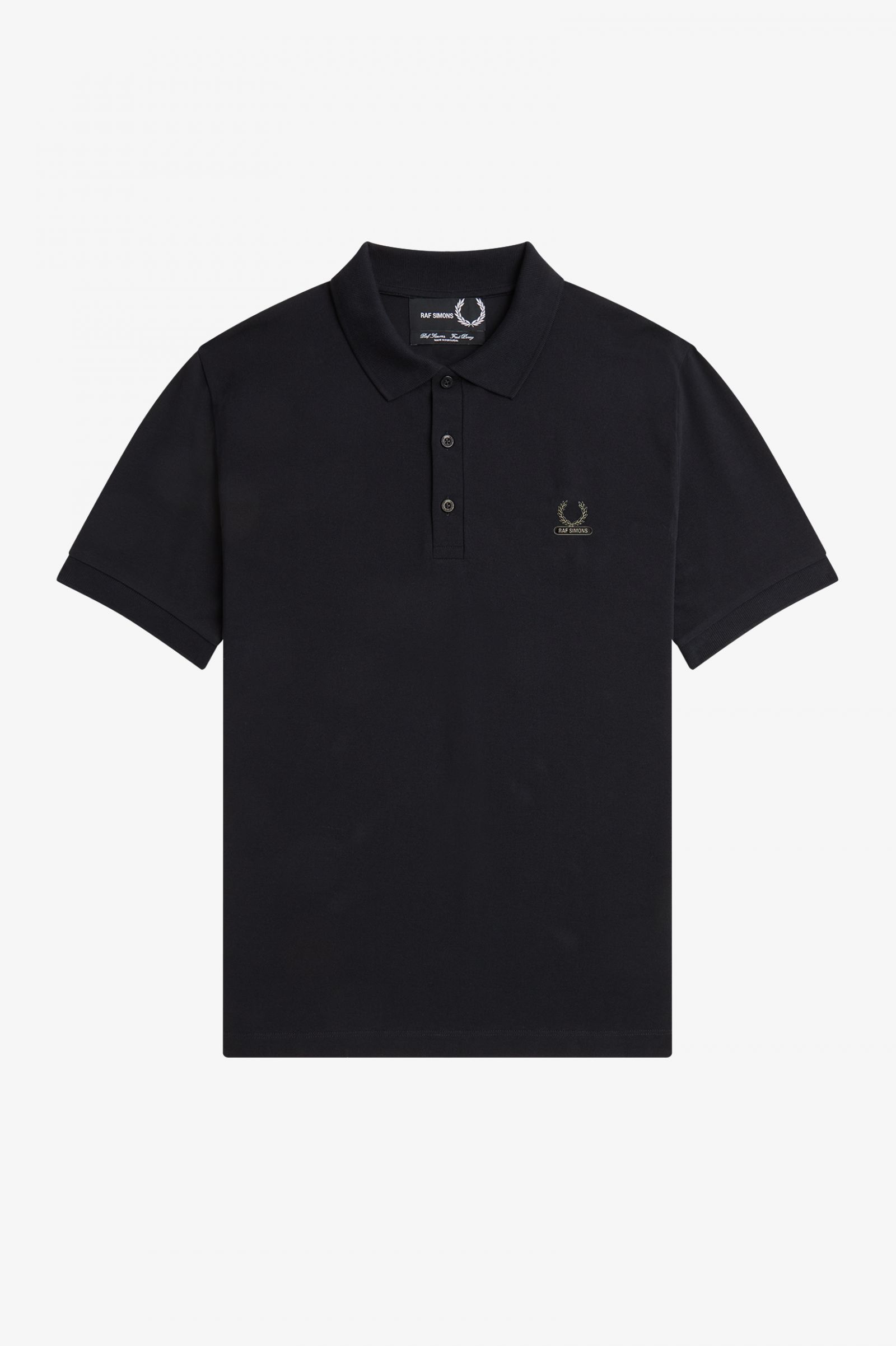 Raf SimonsEnamel Pin Polo Shirt Black 7038623