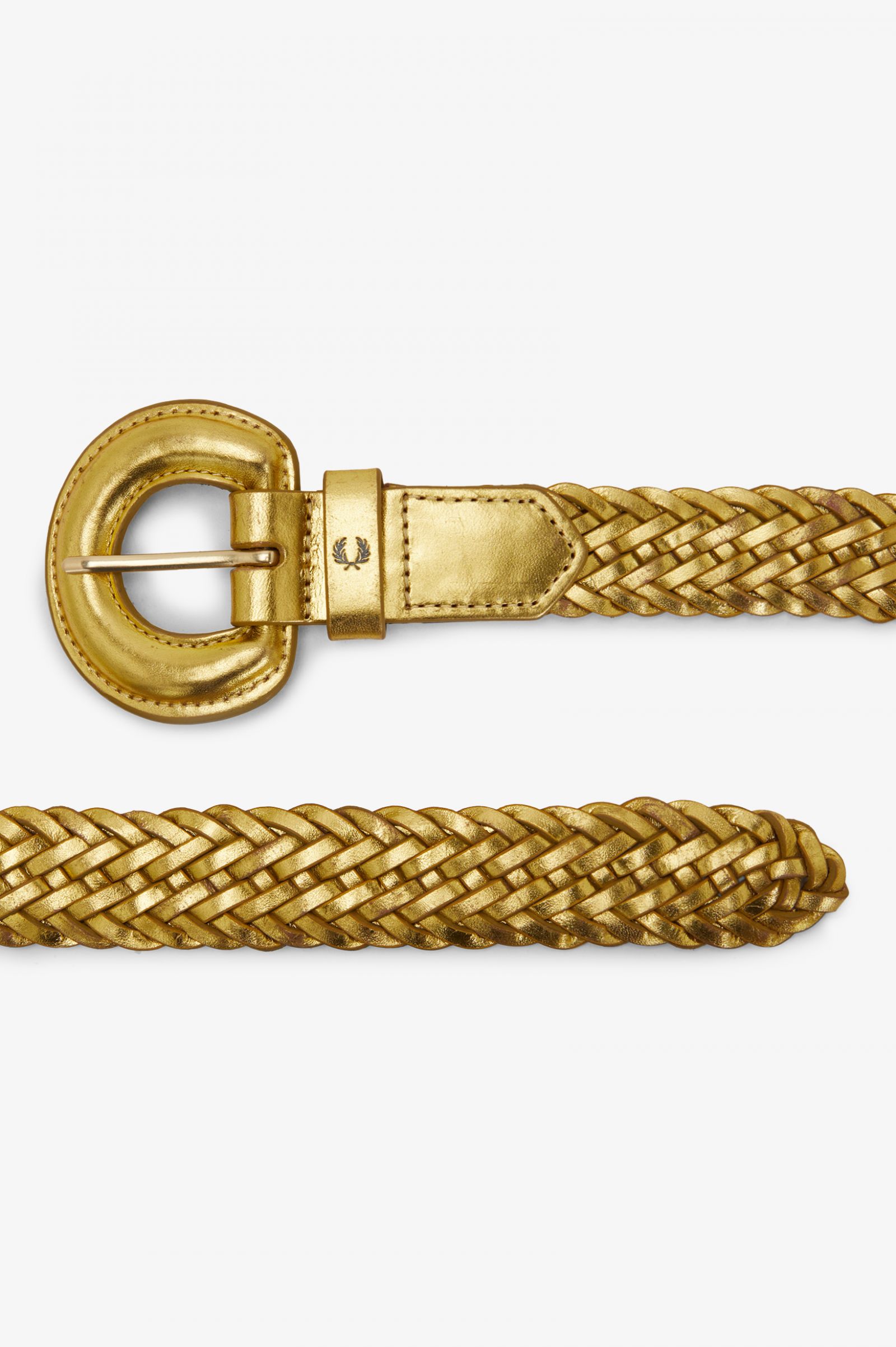 Amy Winehouse FoundationWoven Leather Belt Gold 7039249