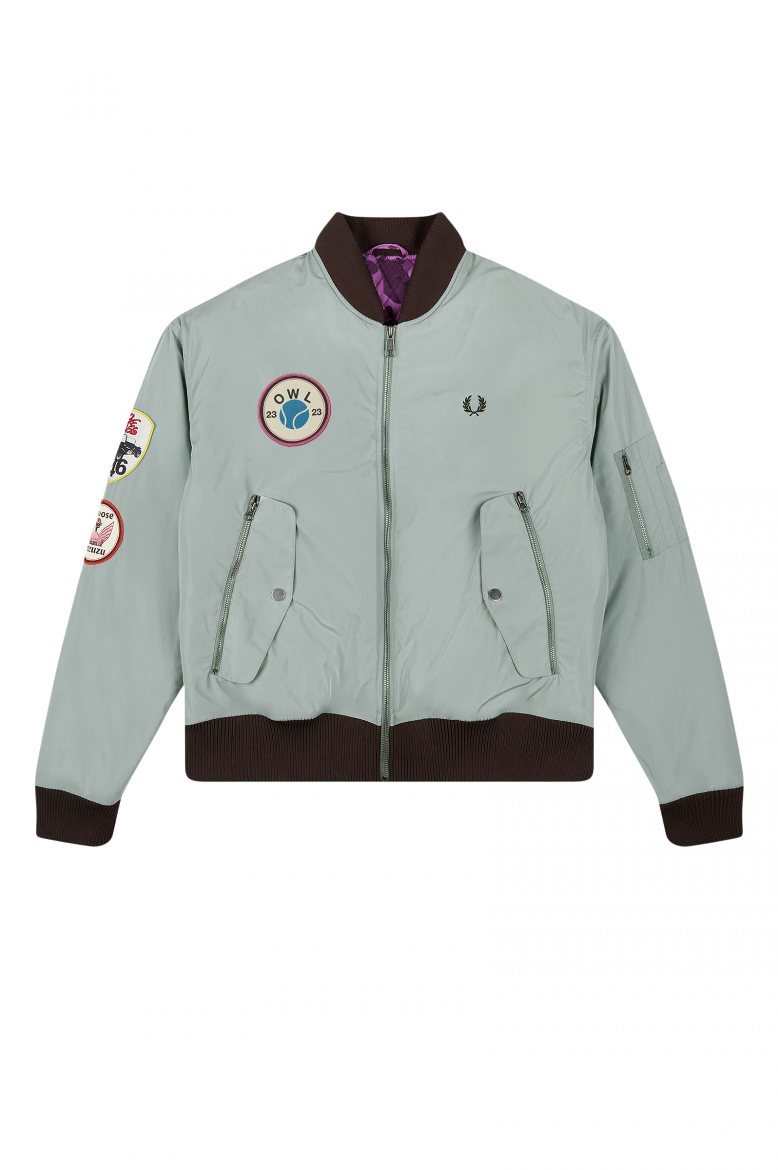 GorillazPatch Detail Bomber Jacket Dusty Navy 7037821
