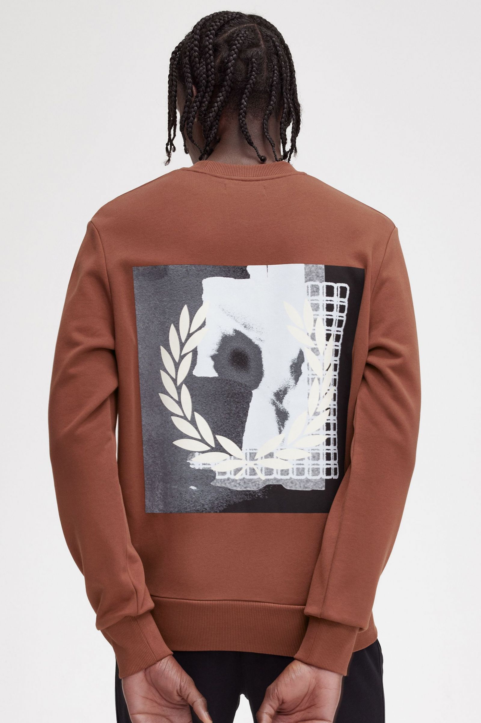 Rave Graphic Sweatshirt Whisky Brown 7038453