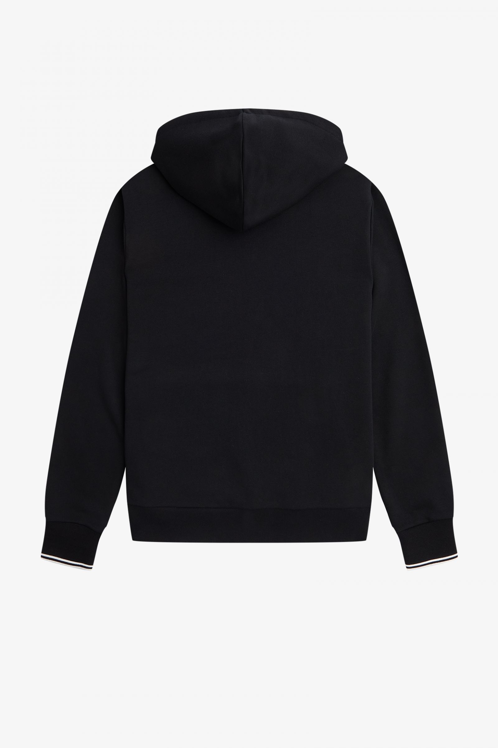 Tipped Hooded Sweatshirt Black 7038870