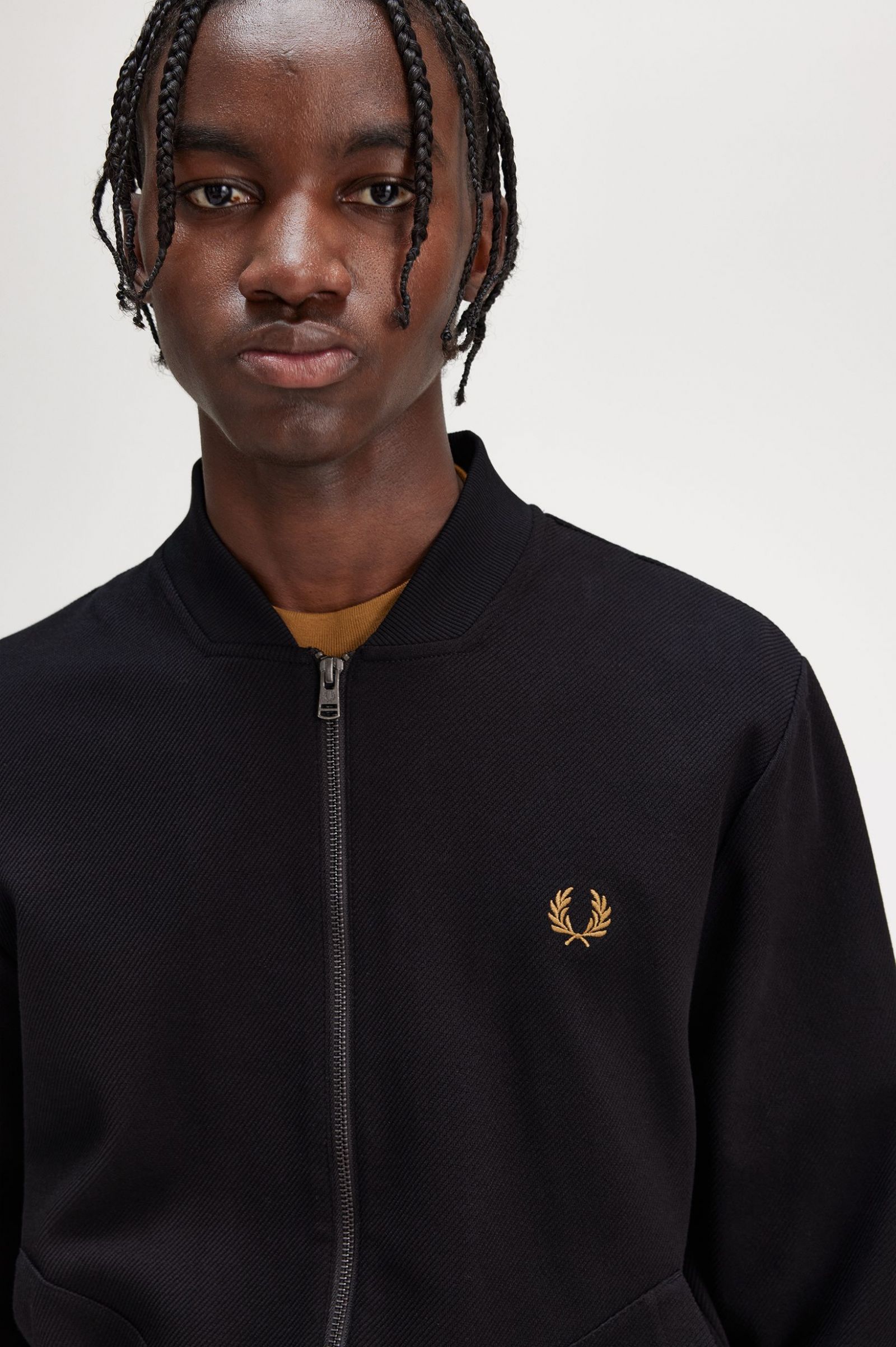 Tipped Detail Track Jacket Black 7039122