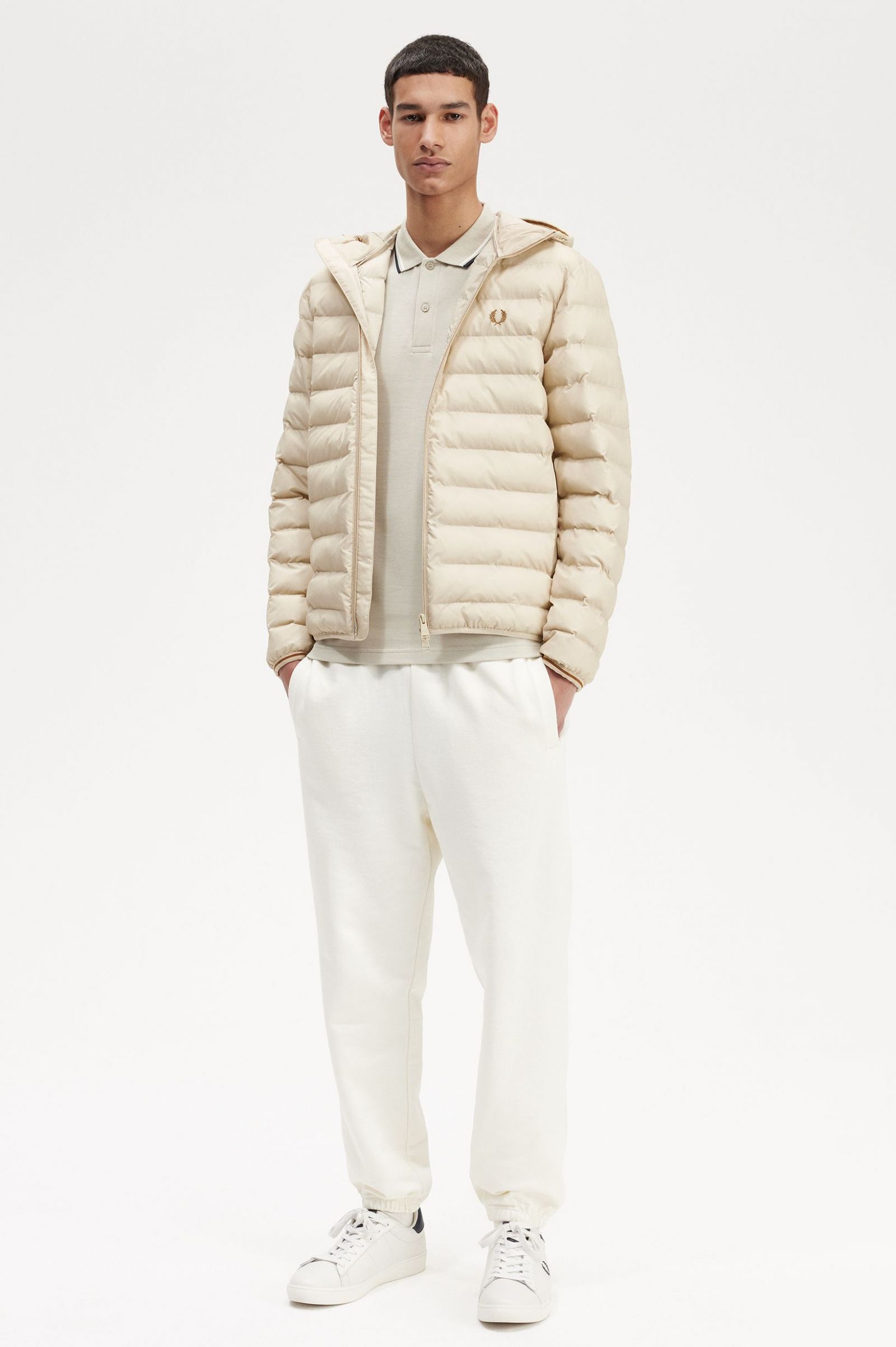 Hooded Insulated Jacket Oatmeal 7038299