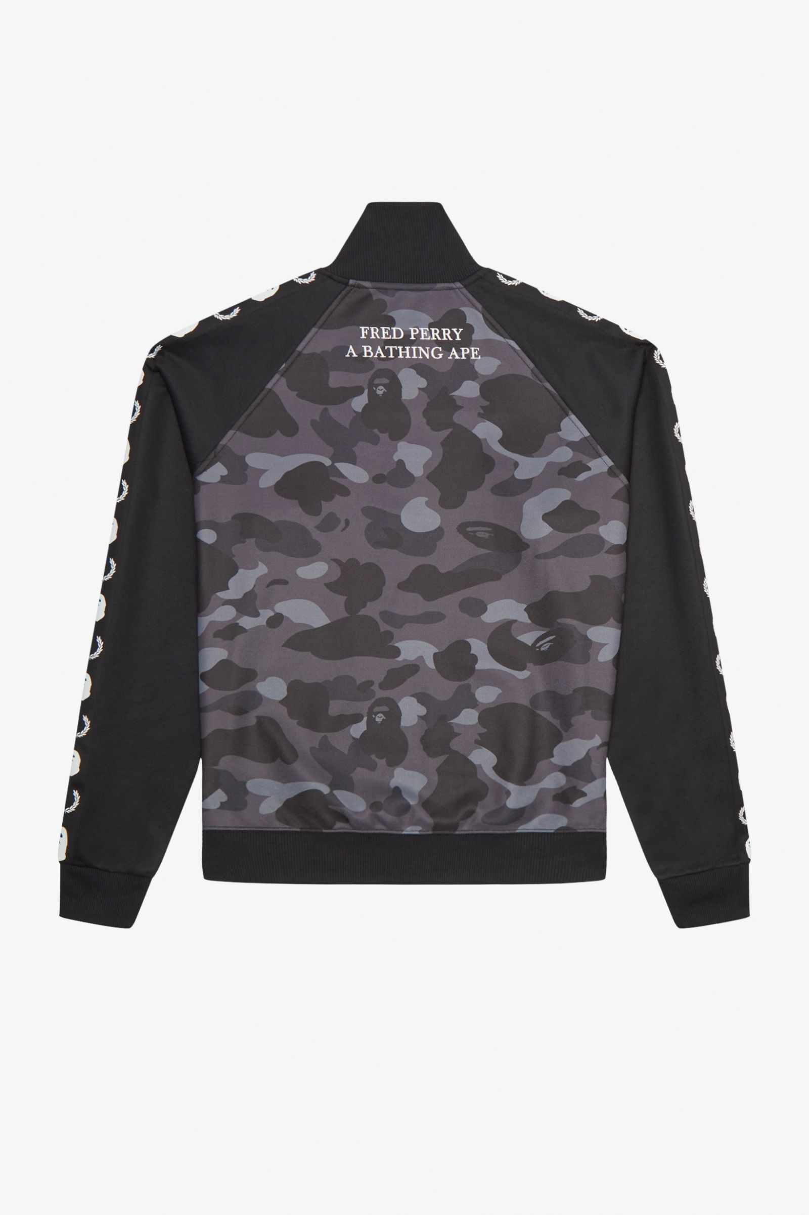 A Bathing Ape?Camouflage Panel Track Jacket Black 7038241