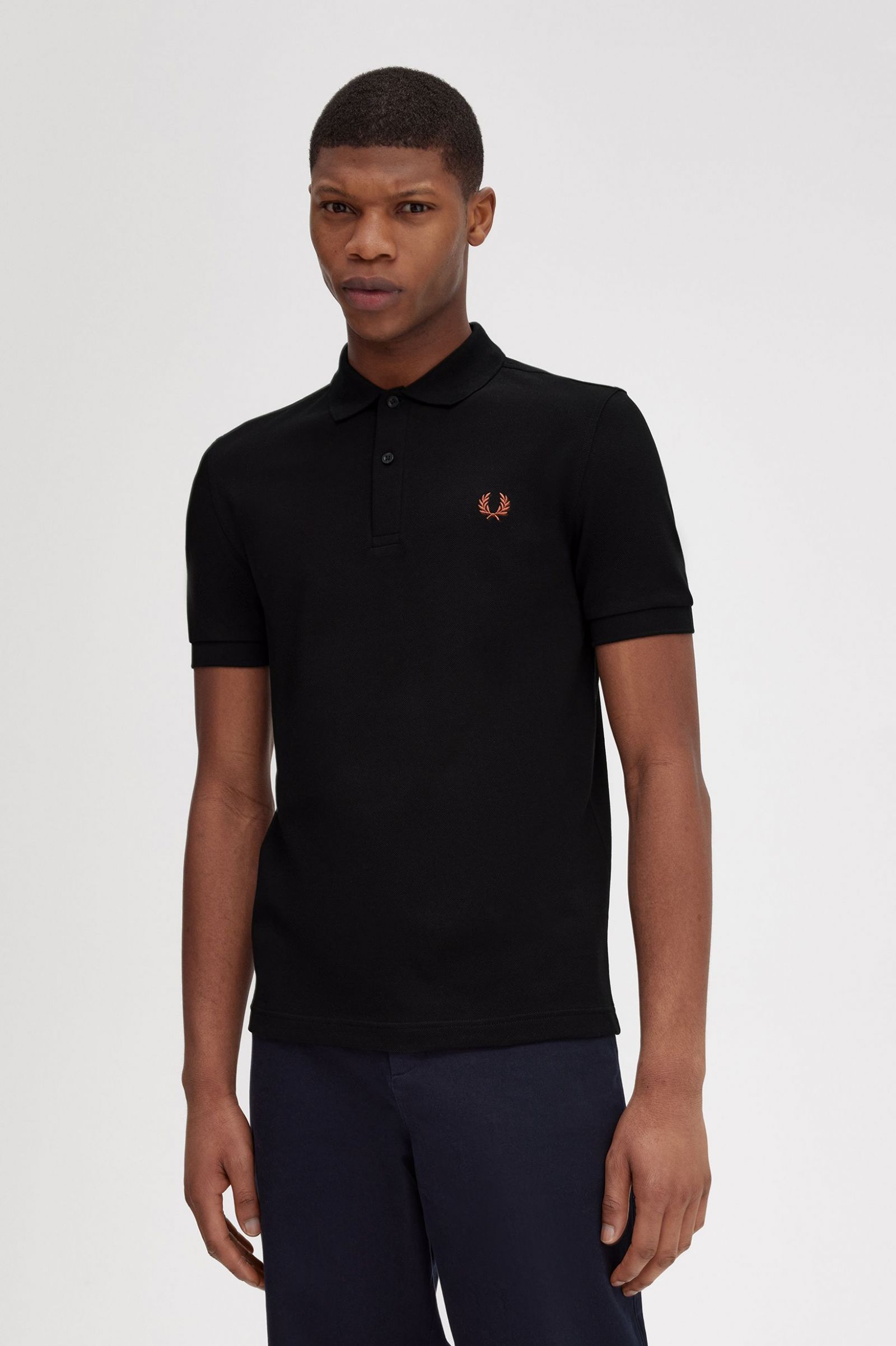 The Fred Perry ShirtM6000 Black / Whisky Brown 7038585